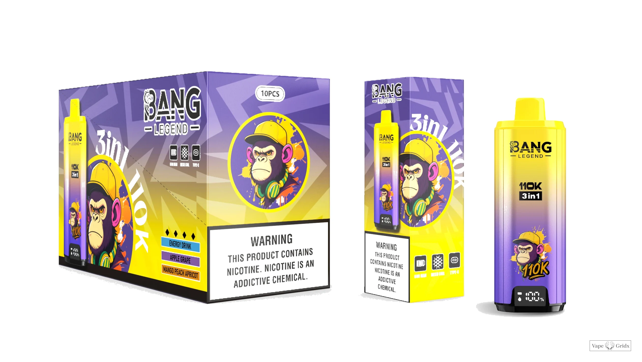 Bang Legend 110000 110K Trekjes Display Screen Wegwerp vape - image 11