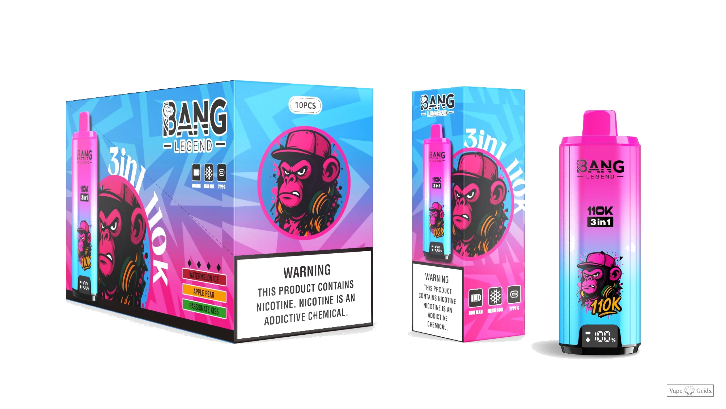 Bang Legend 110000 110K Trekjes Display Screen Wegwerp vape - image 13
