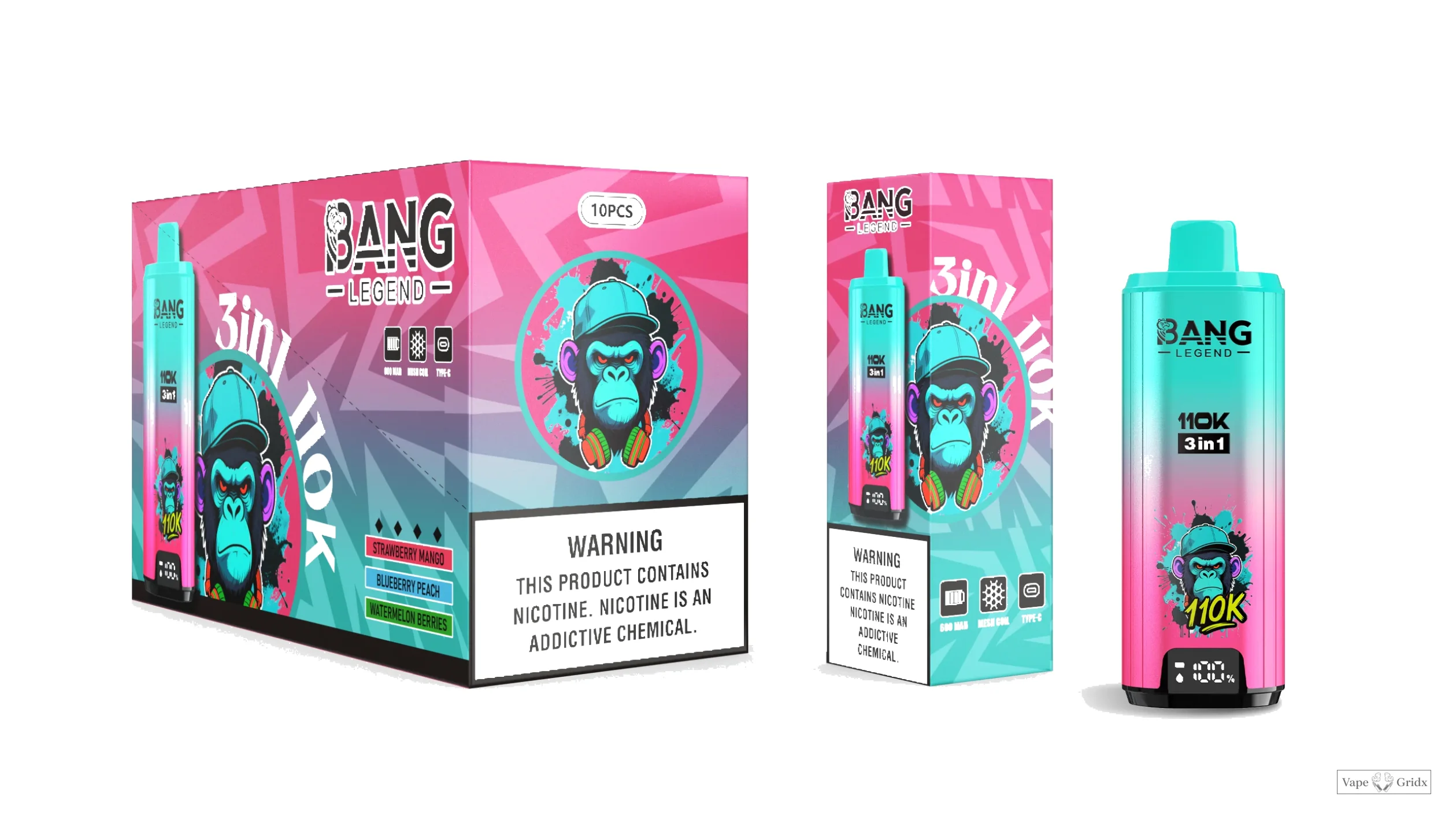 Bang Legend 110000 110K Trekjes Display Screen Wegwerp vape - image 6