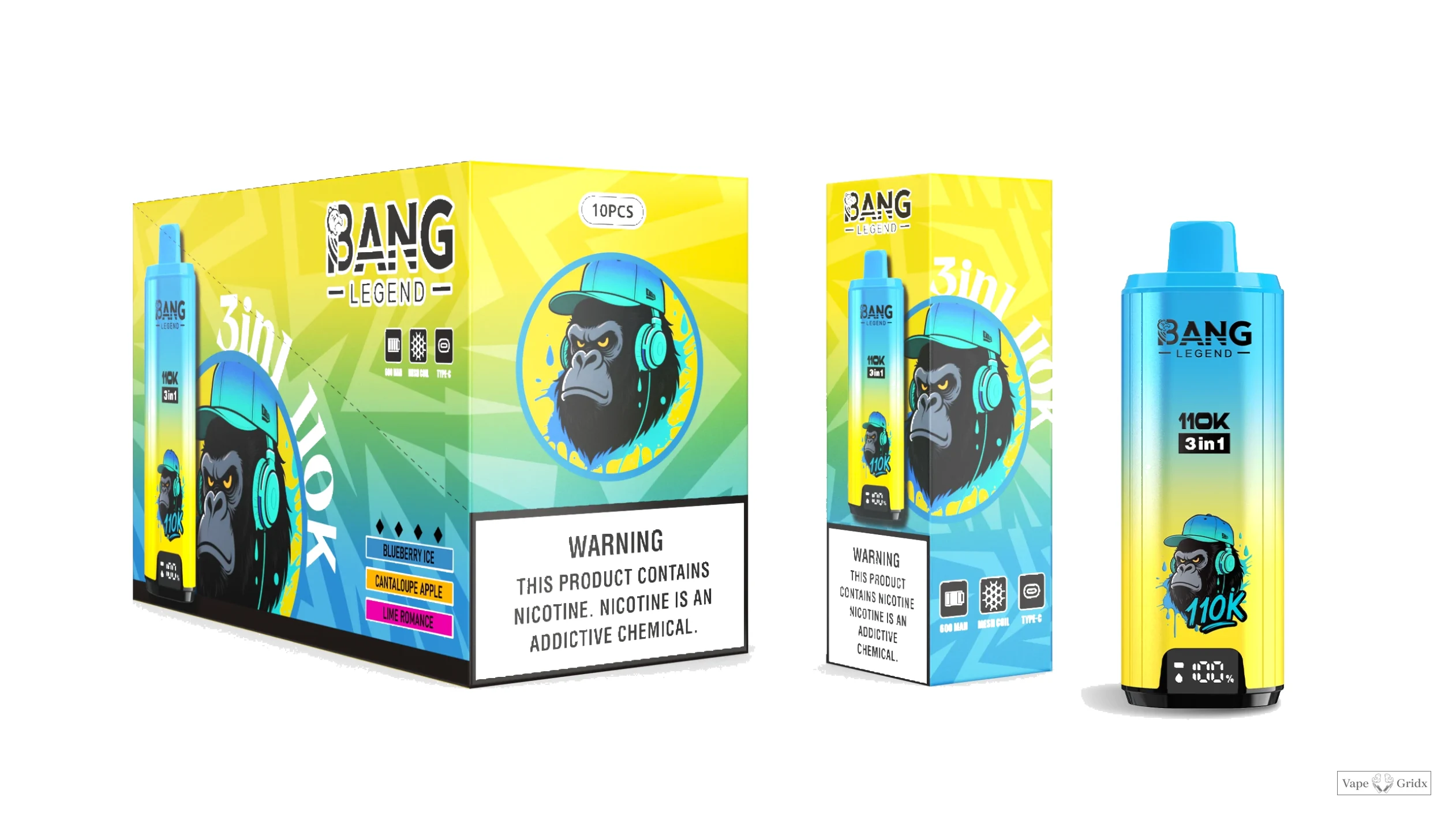 Bang Legend 110000 110K Trekjes Display Screen Wegwerp vape - image 8