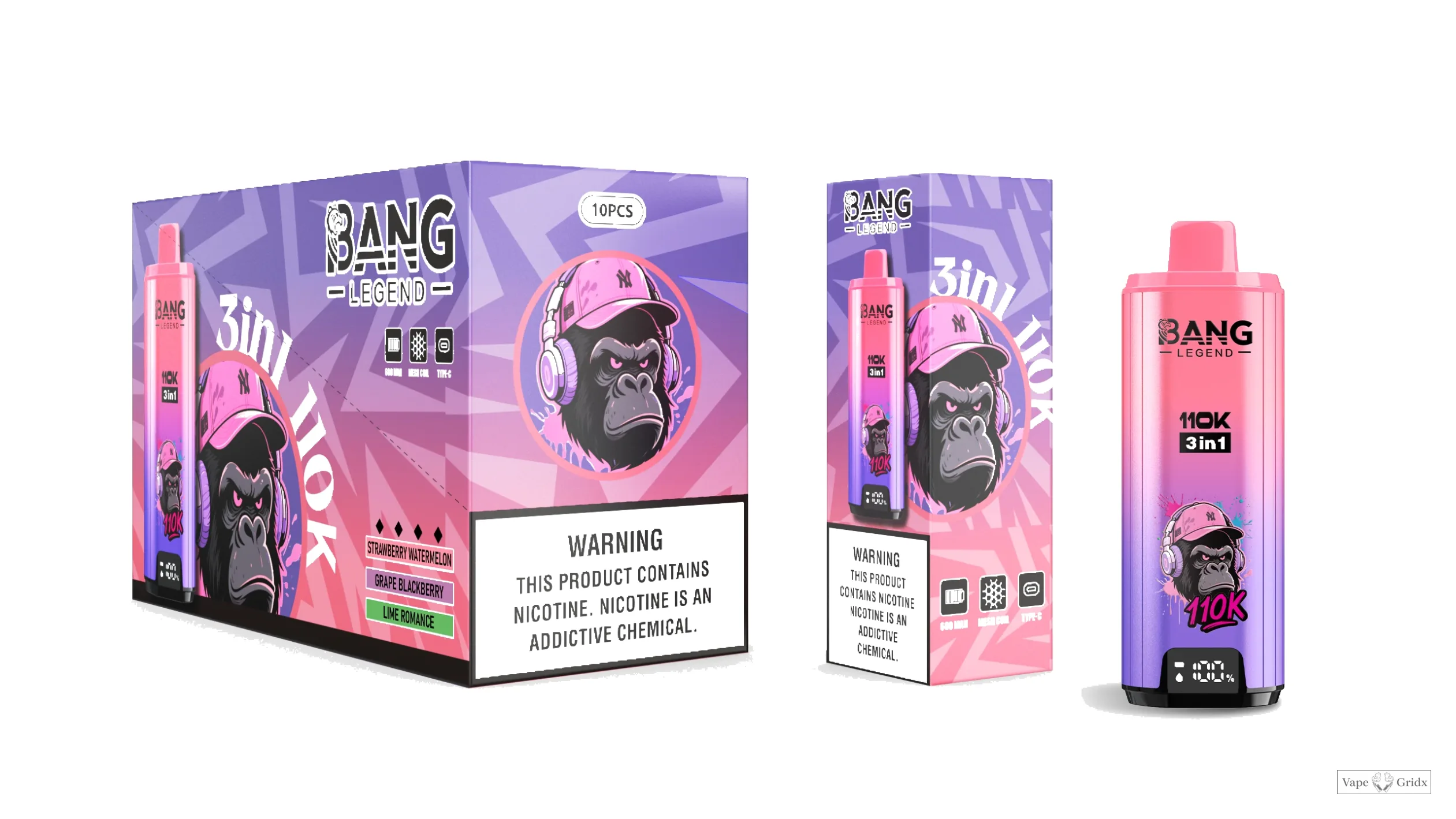 Bang Legend 110000 110K Trekjes Display Screen Wegwerp vape - image 9