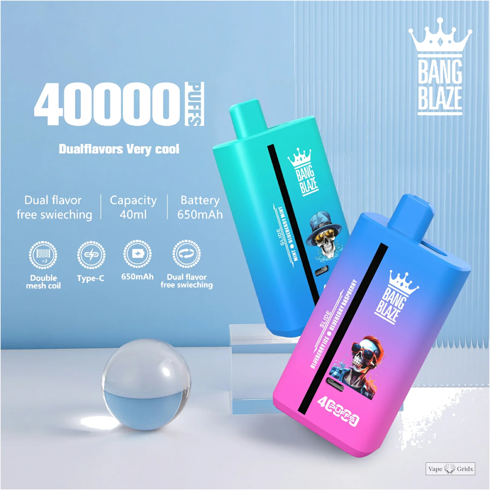 Bang Blaze 40000 40K Trekjes Dual smaak Wegwerp vape - image 11