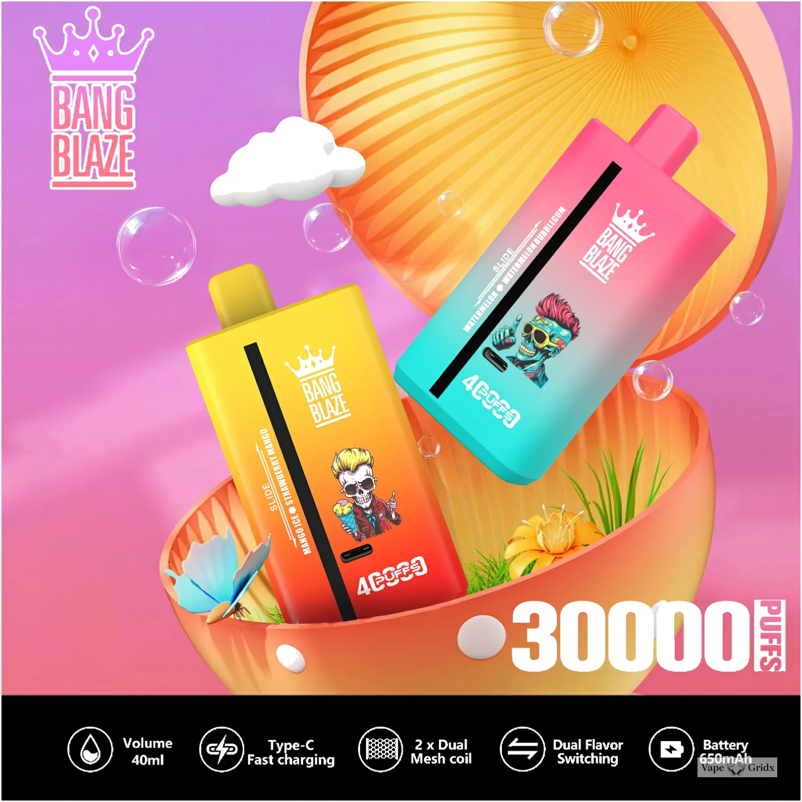 Bang Blaze 40000 40K Trekjes Dual smaak Wegwerp vape - image 14