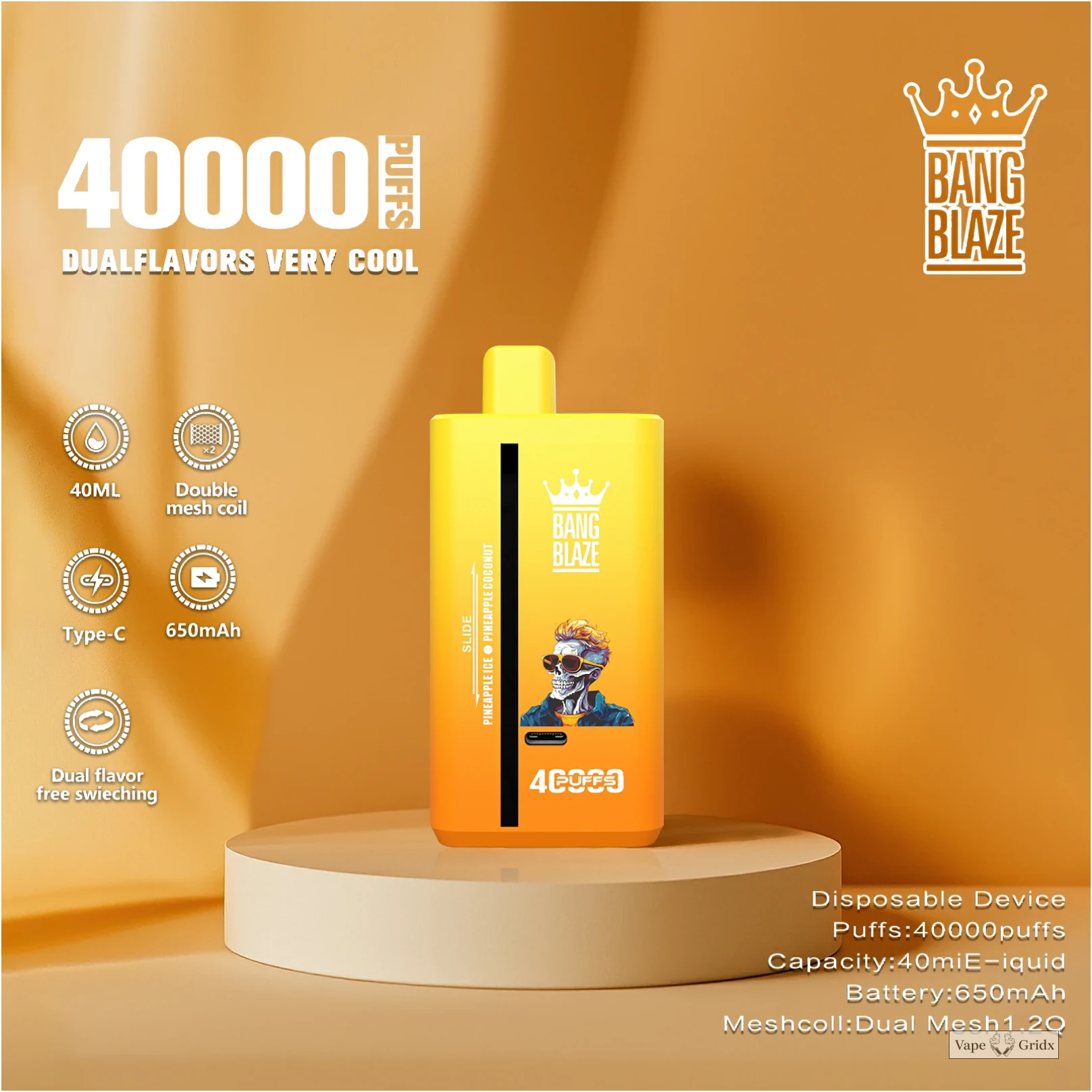 Bang Blaze 40000 40K Trekjes Dual smaak Wegwerp vape - image 15