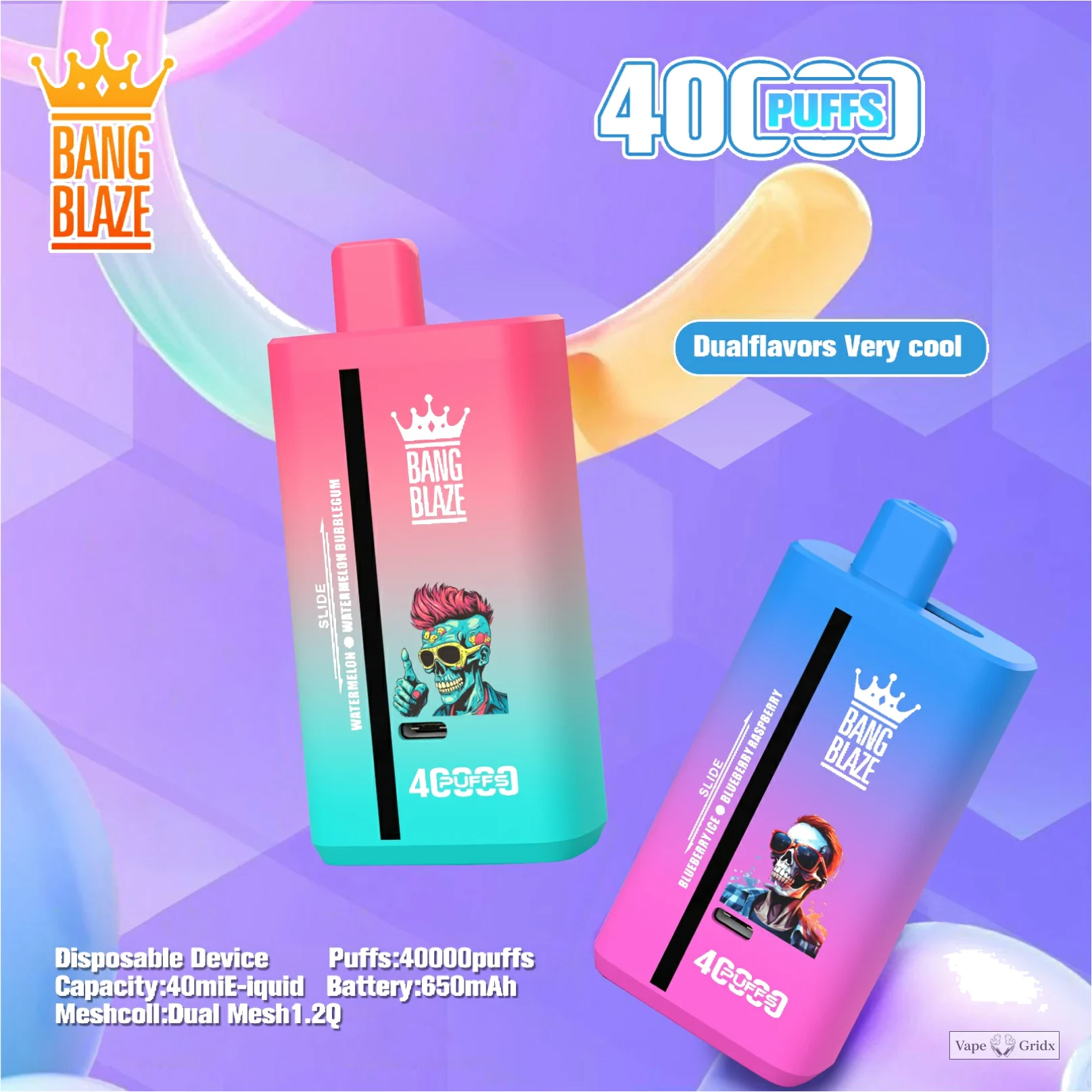 Bang Blaze 40000 40K Trekjes Dual smaak Wegwerp vape - image 16