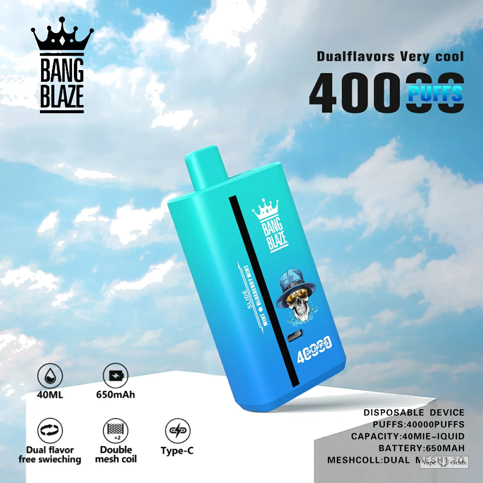 Bang Blaze 40000 40K Trekjes Dual smaak Wegwerp vape - image 17