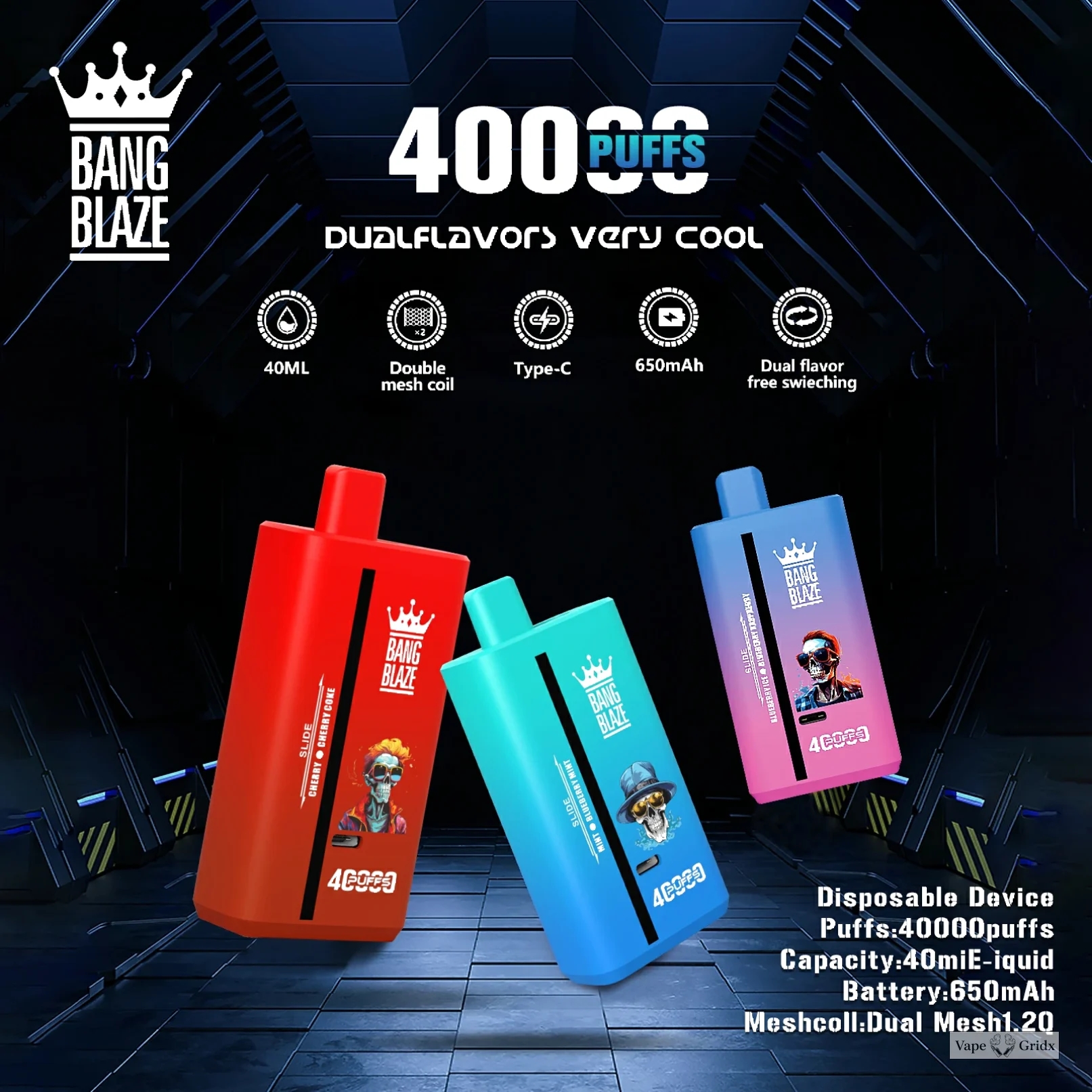 Bang Blaze 40000 40K Trekjes Dual smaak Wegwerp vape - image 5
