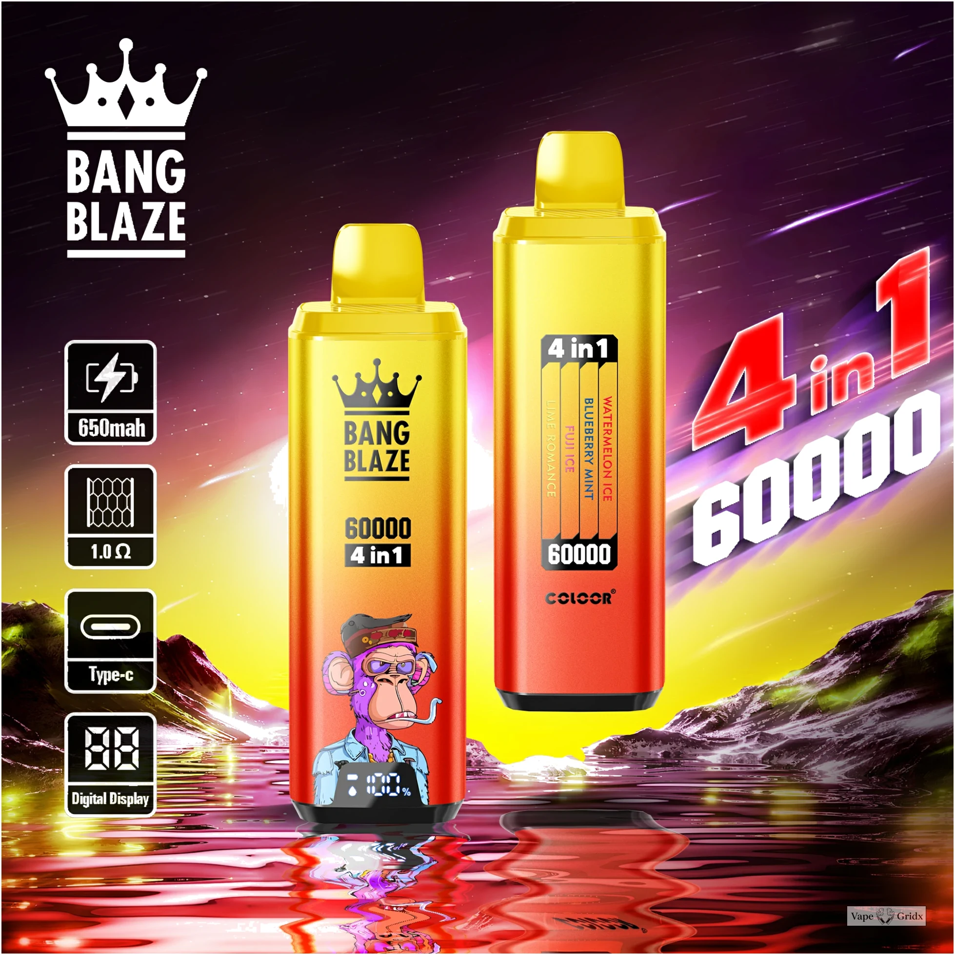 Bang Blaze 60000 60K 4-in-1 Wegwerp vape
