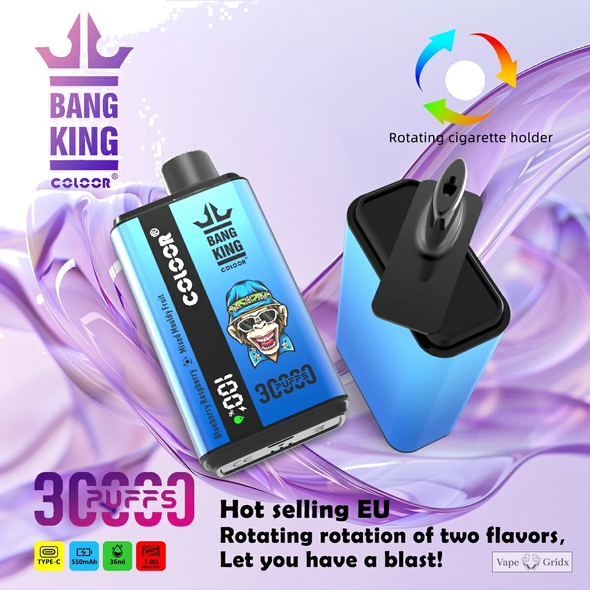 Bang King 30000 30K Trekjes 2-in-1 Wegwerp vape - image 3