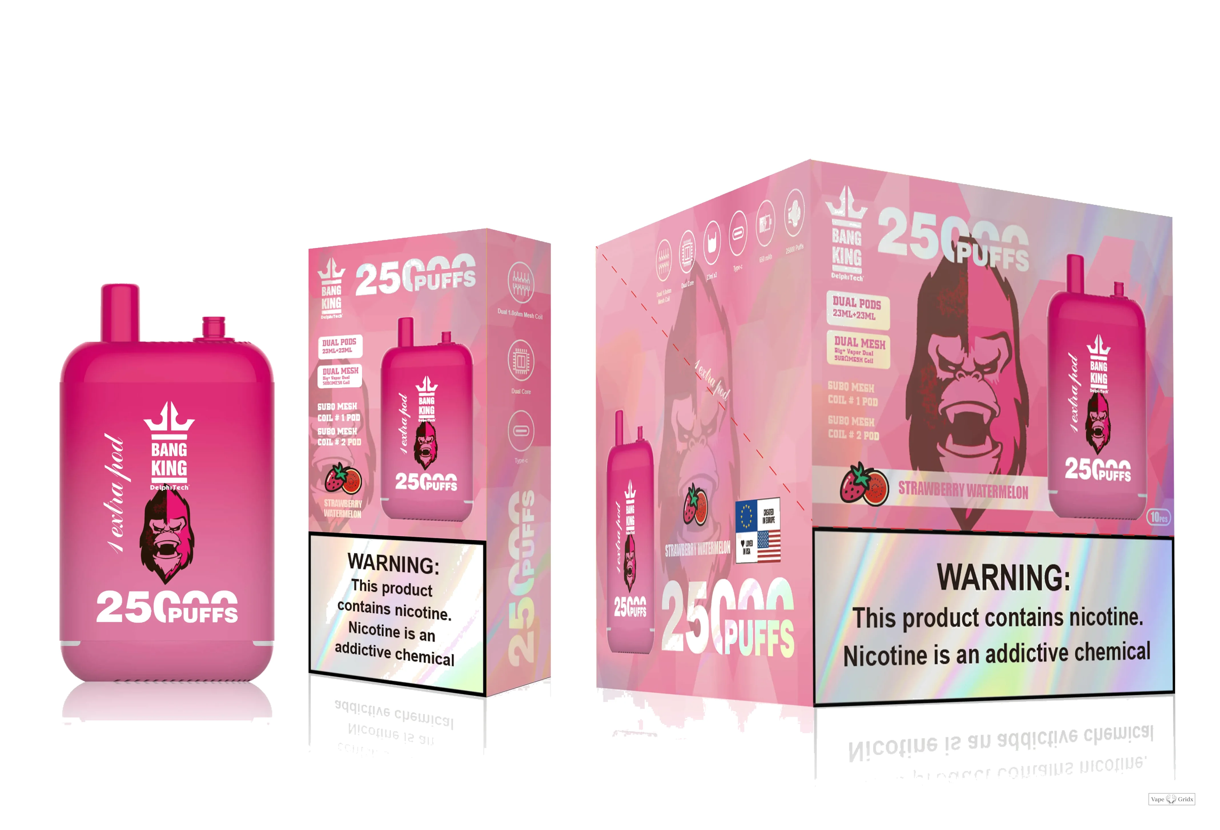 Bang King 25000 25K Trekjes Dual Pod Wegwerp vape - image 2
