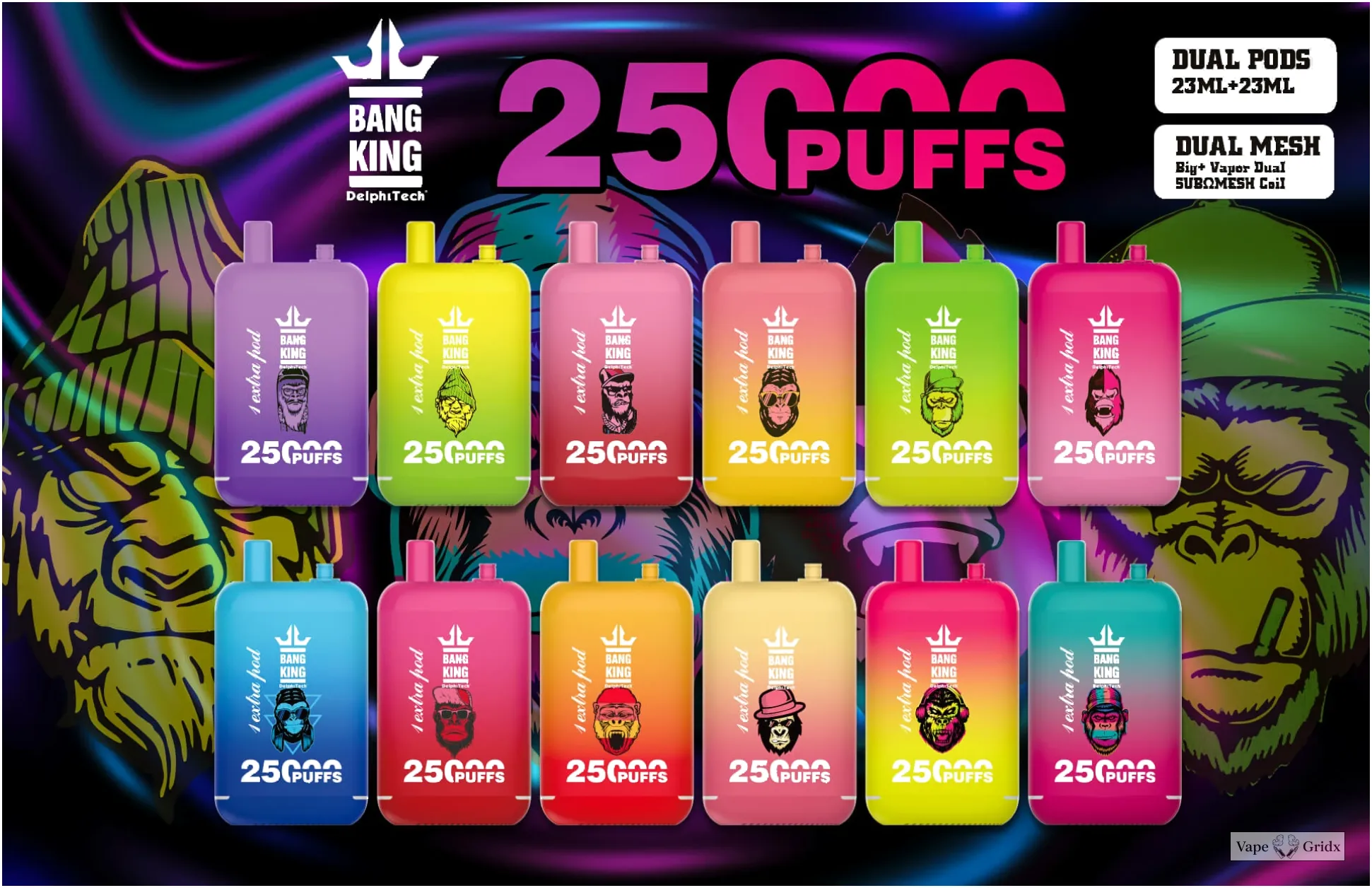 Bang King 25000 25K Trekjes Dual Pod Wegwerp vape - image 11