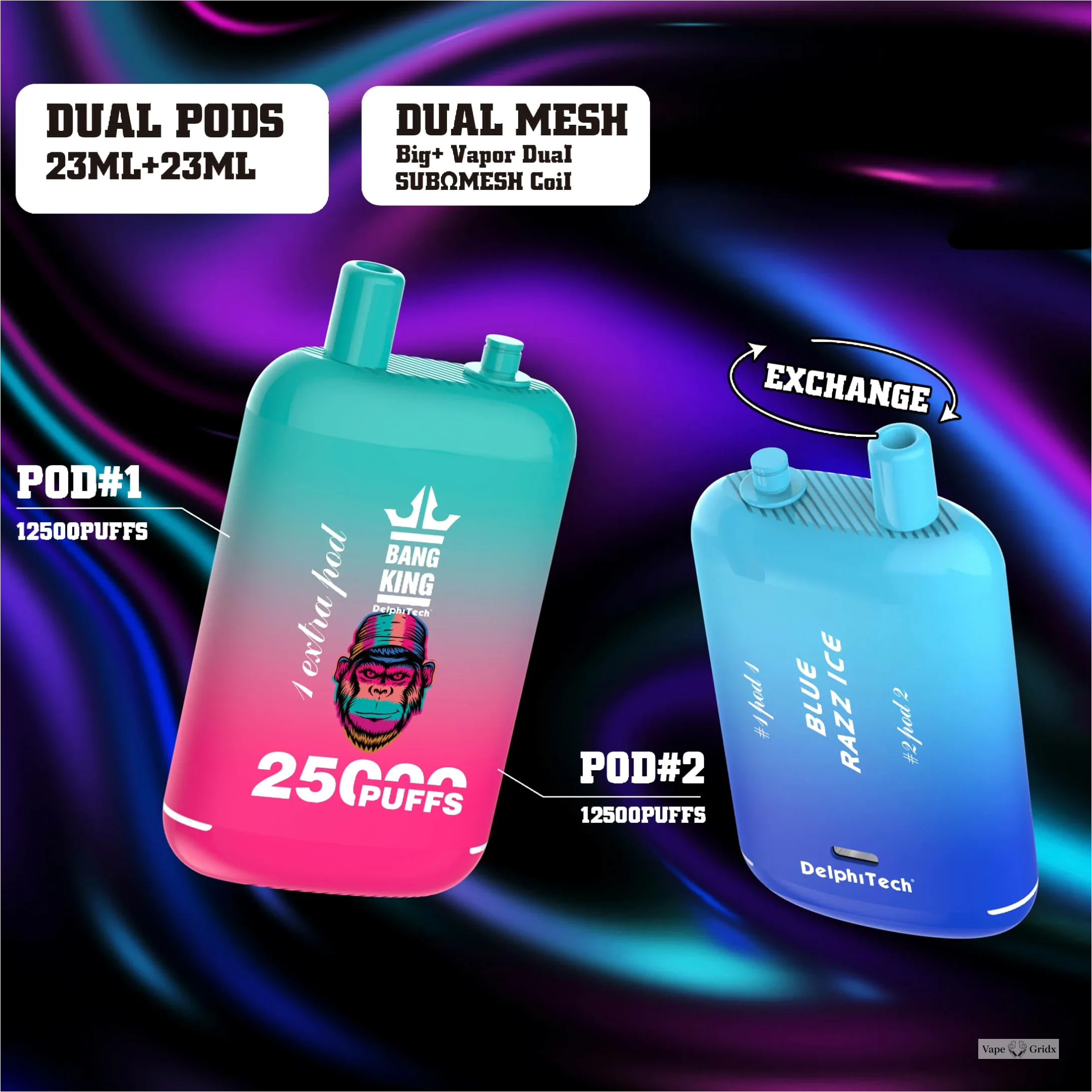 Bang King 25000 25K Trekjes Dual Pod Wegwerp vape - image 13