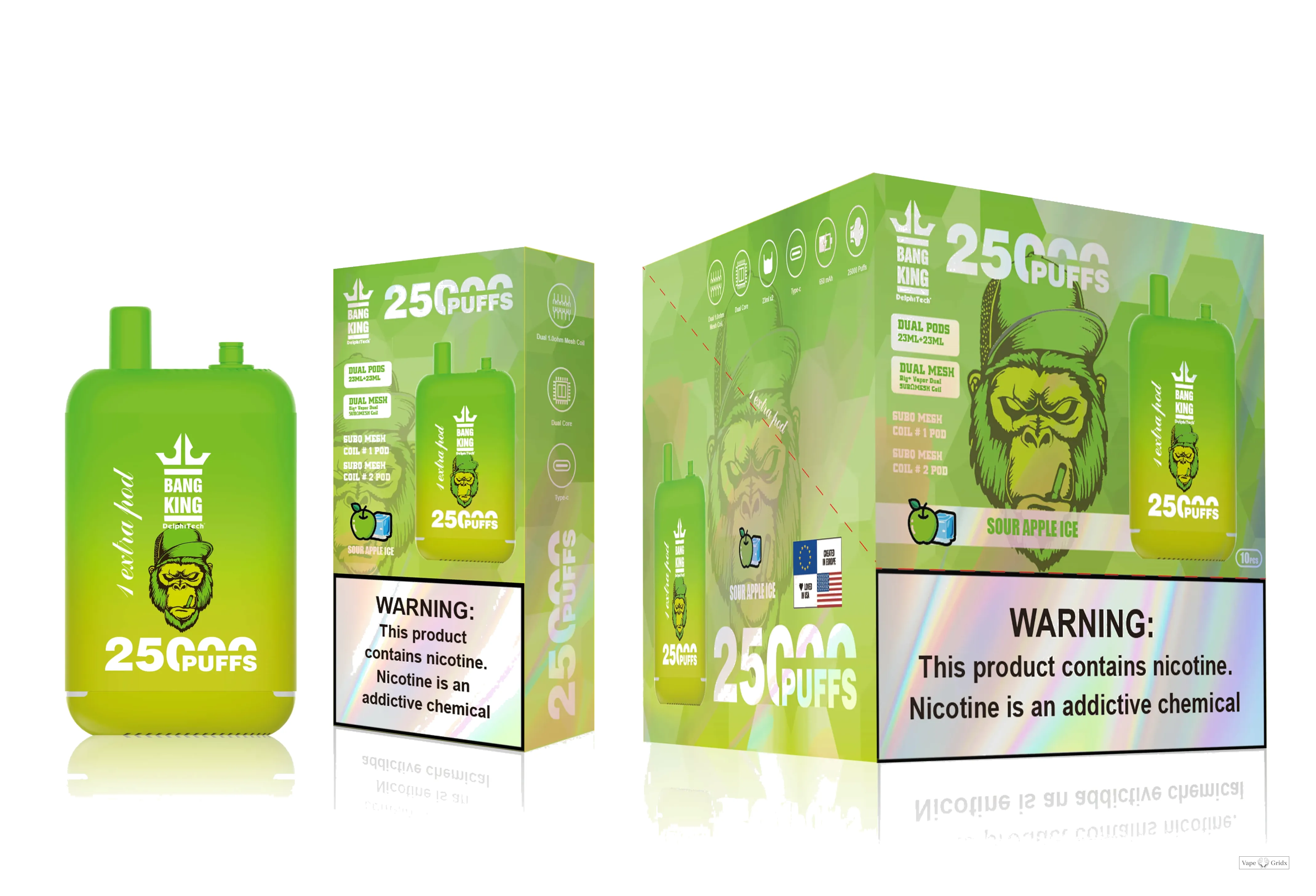 Bang King 25000 25K Trekjes Dual Pod Wegwerp vape - image 3