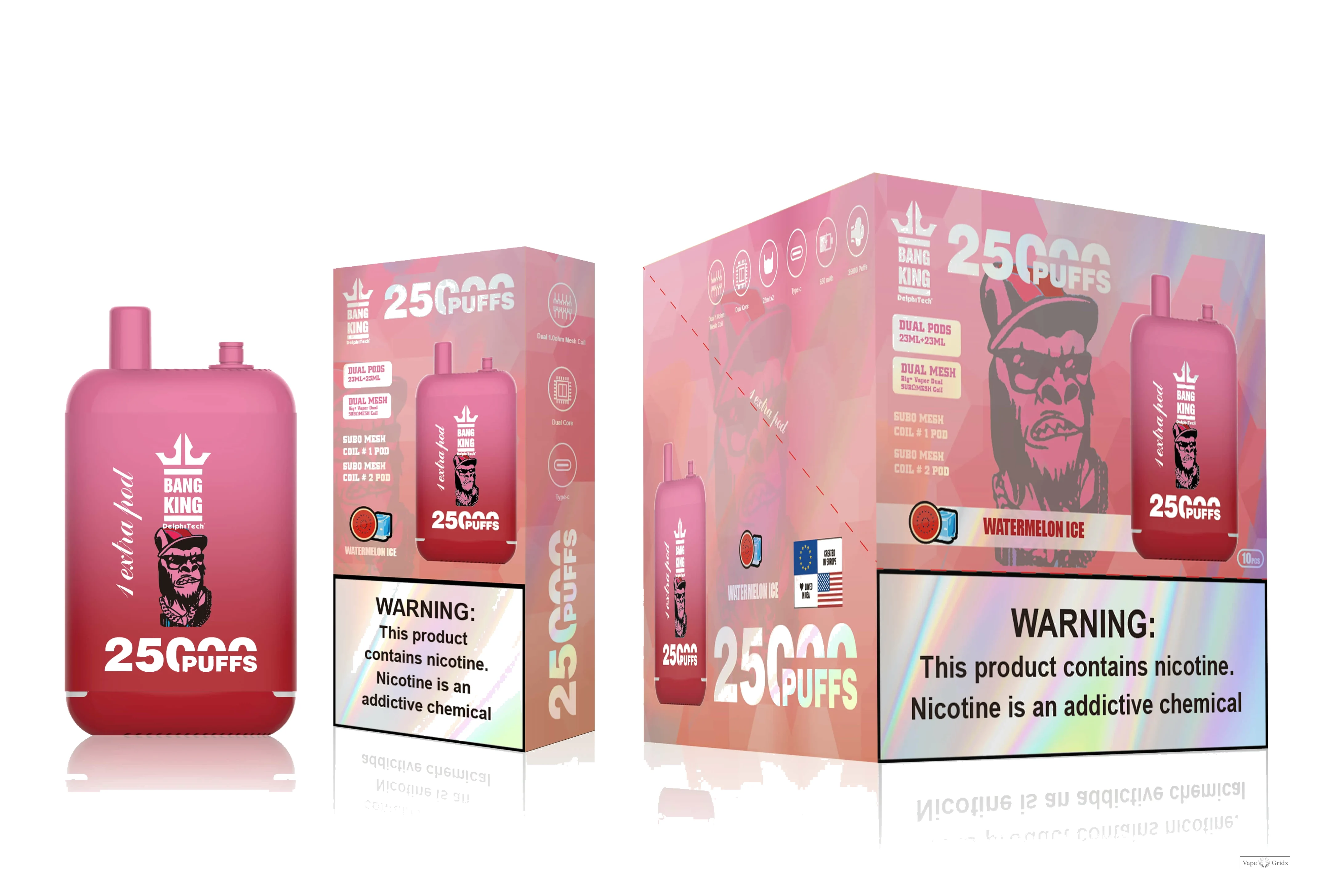 Bang King 25000 25K Trekjes Dual Pod Wegwerp vape - image 4