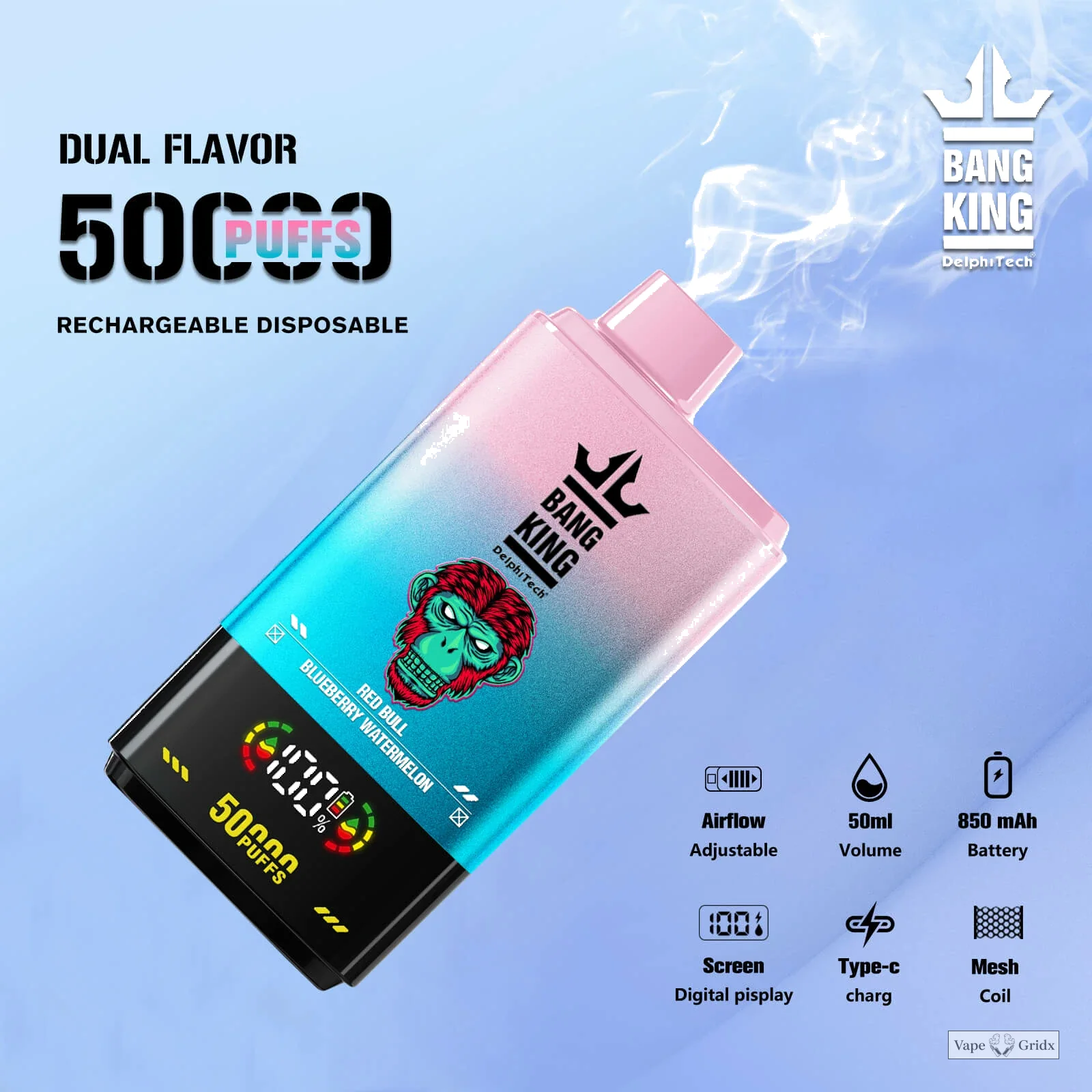 Bang Twins 50000 50K Trekjes Dual smaak Wegwerp vape - image 12