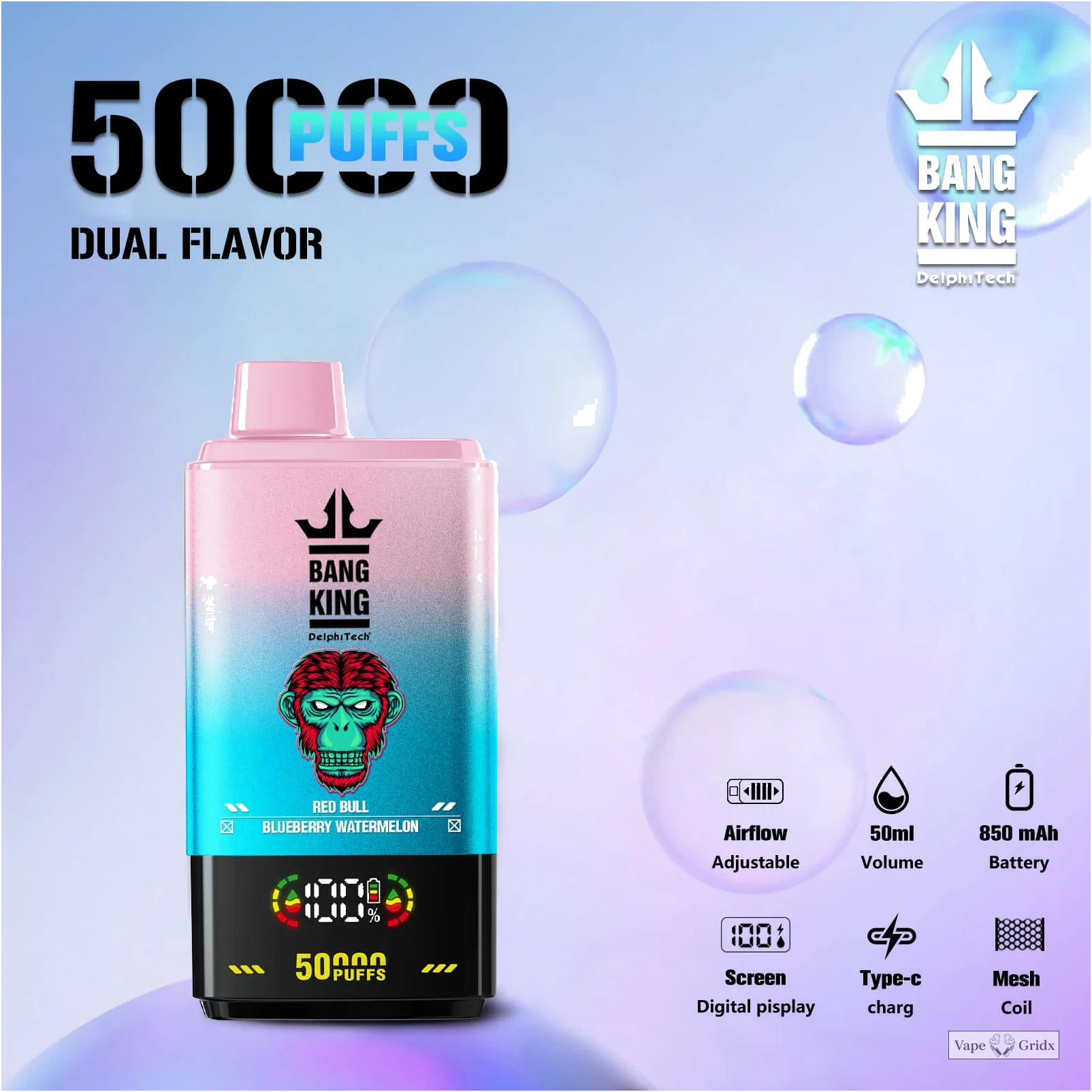Bang Twins 50000 50K Trekjes Dual smaak Wegwerp vape - image 6