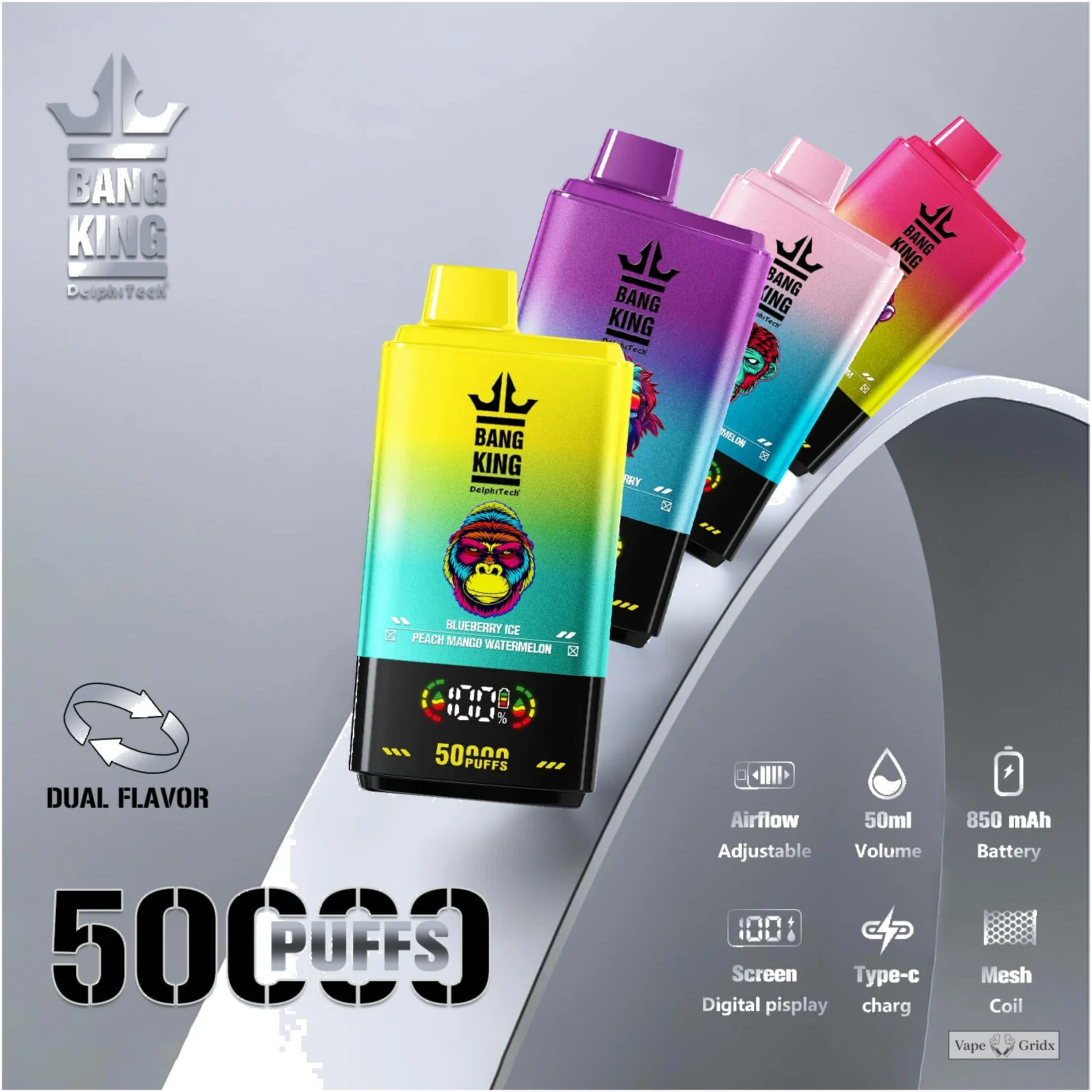 Bang Twins 50000 50K Trekjes Dual smaak Wegwerp vape - image 9