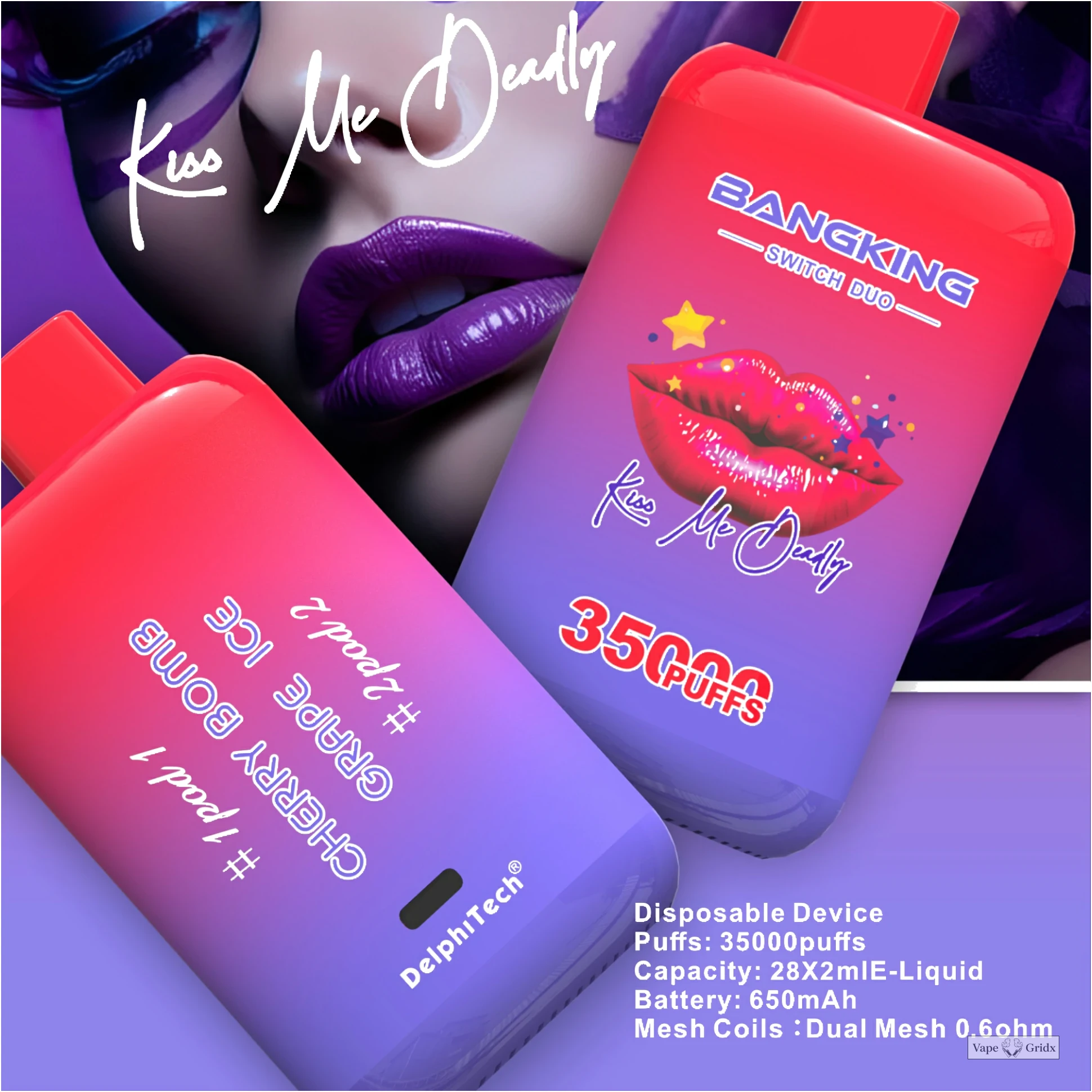Bang King 35000 35K Trekjes Dual smaak Wegwerp vape - image 13