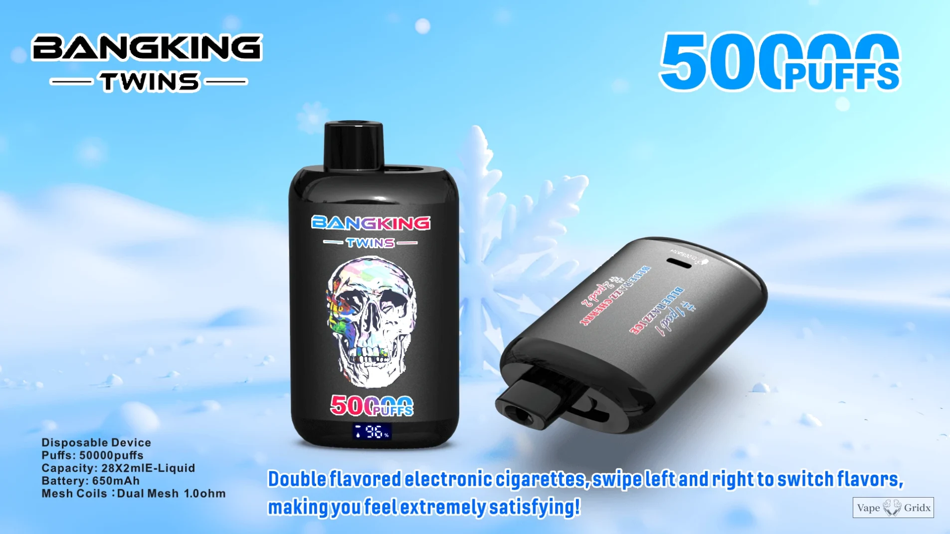 Bang Twins 50000 50K Trekjes Dual smaak Wegwerp vape - image 2