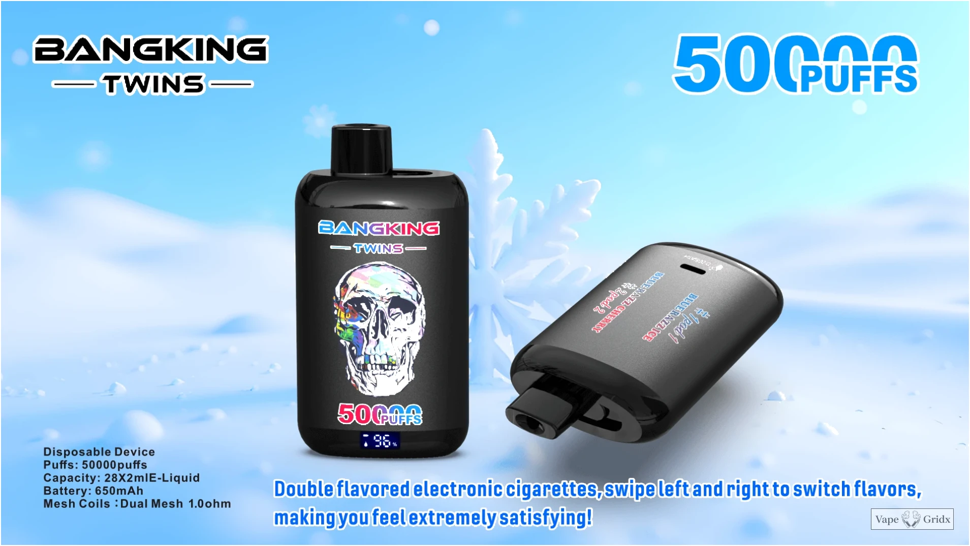 Bang Twins 50000 50K Trekjes Dual smaak Wegwerp vape - image 4