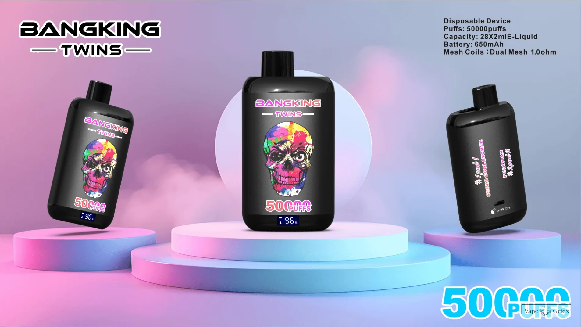 Bang Twins 50000 50K Trekjes Dual smaak Wegwerp vape - image 6