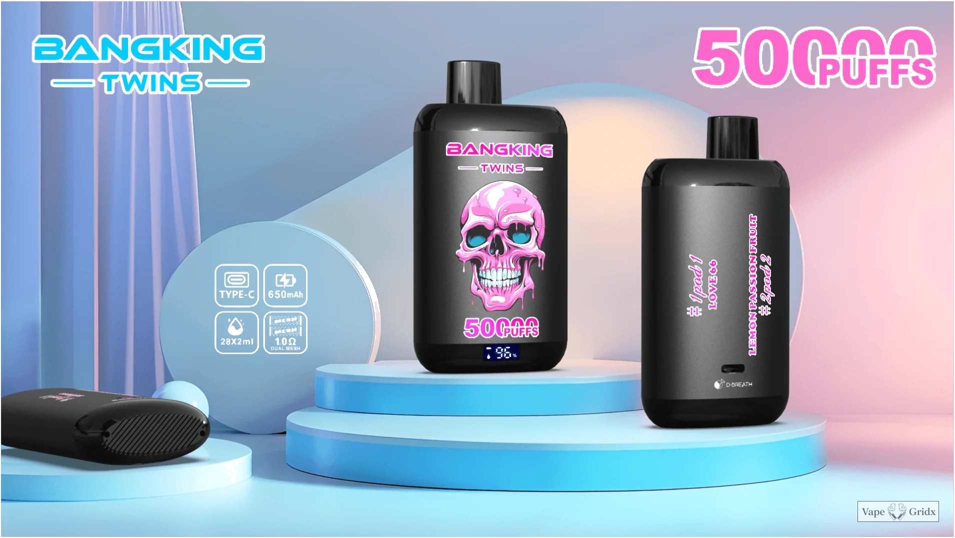 Bang Twins 50000 50K Trekjes Dual smaak Wegwerp vape - image 8