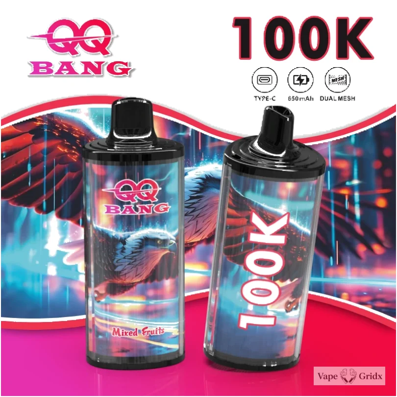 Bang QQ 100000 100K Trekjes Display Screen Wegwerp vape