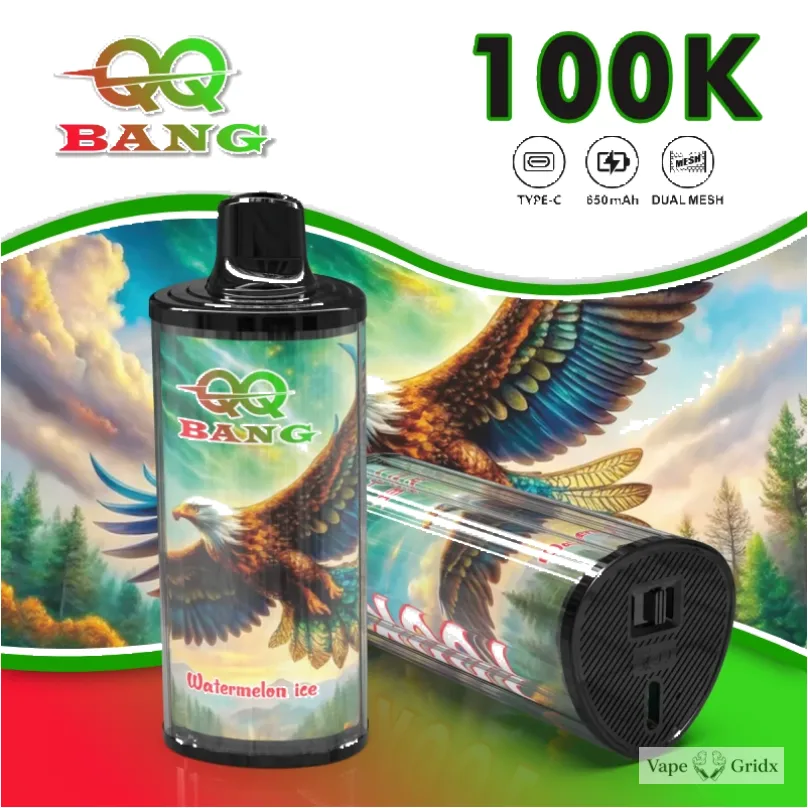 Bang QQ 100000 100K Trekjes Display Screen Wegwerp vape - image 2