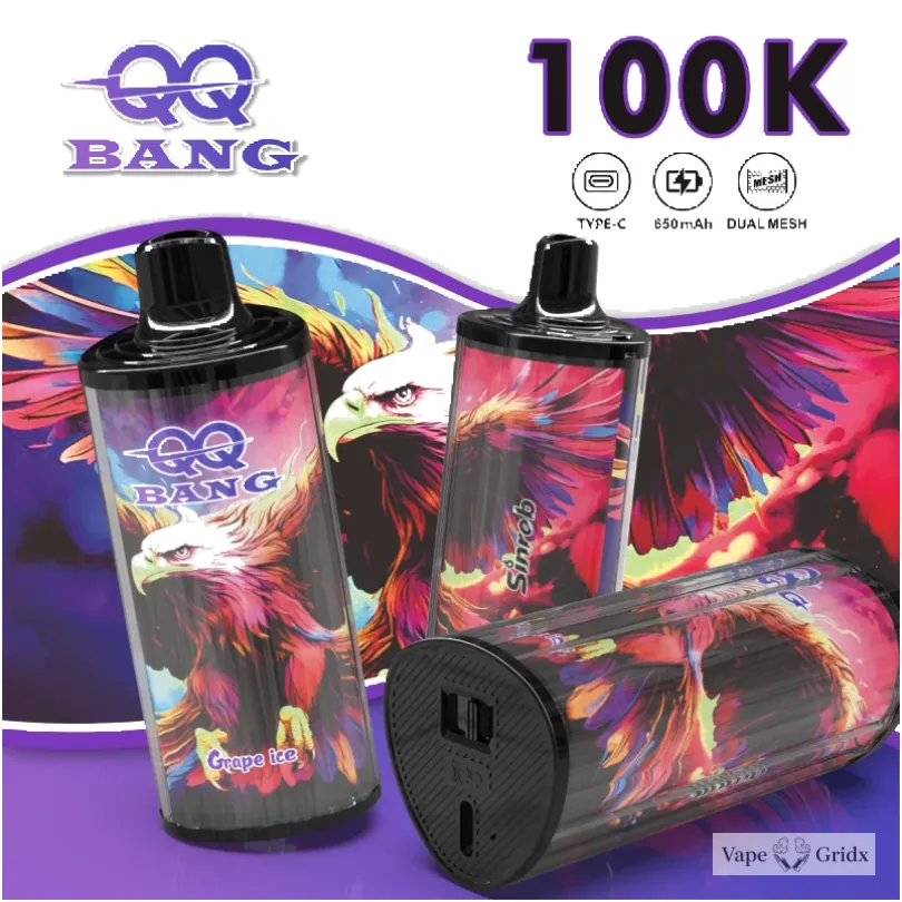 Bang QQ 100000 100K Trekjes Display Screen Wegwerp vape - image 5