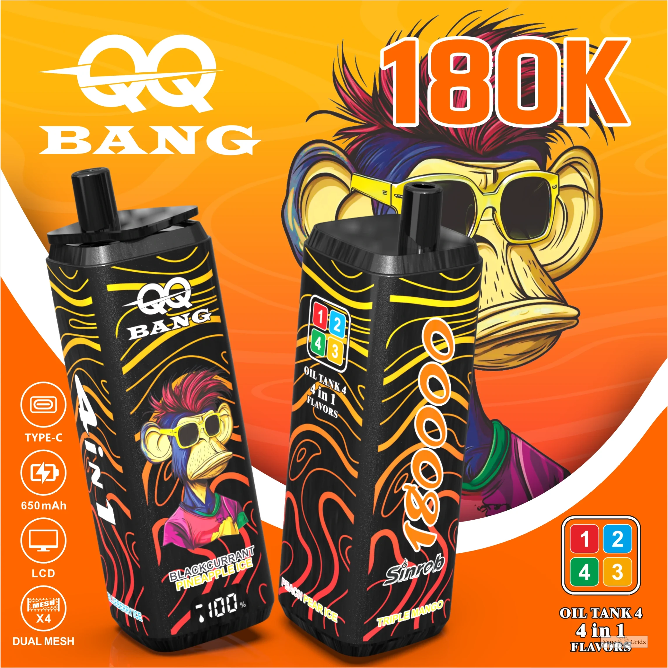 Bang QQ 180000 180K Trekjes 4-in-1 Wegwerp vape - image 7