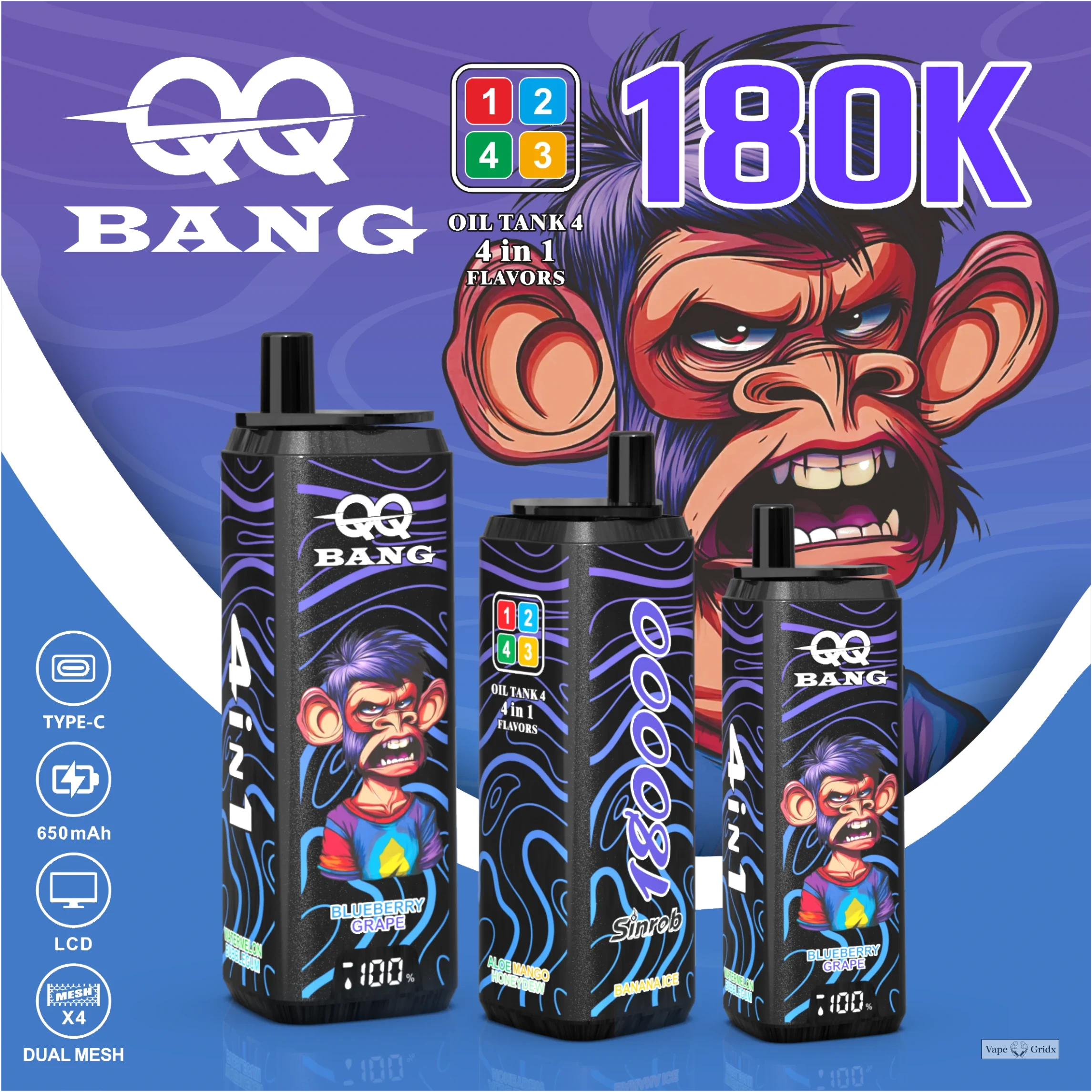 Bang QQ 180000 180K Trekjes 4-in-1 Wegwerp vape - image 10