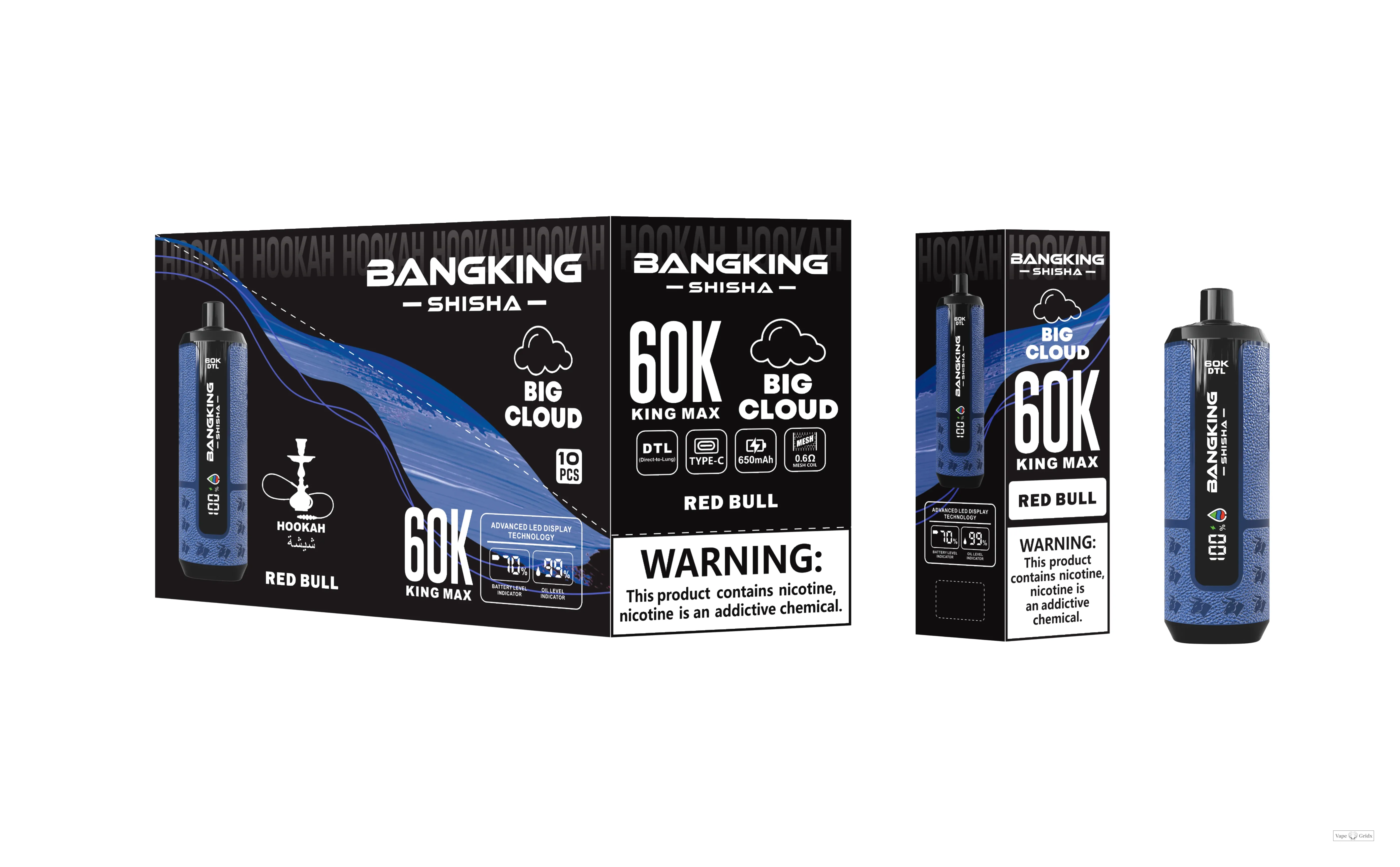 Bang King Shisha 60000 60K Trekjes Display Wegwerp vape - image 11