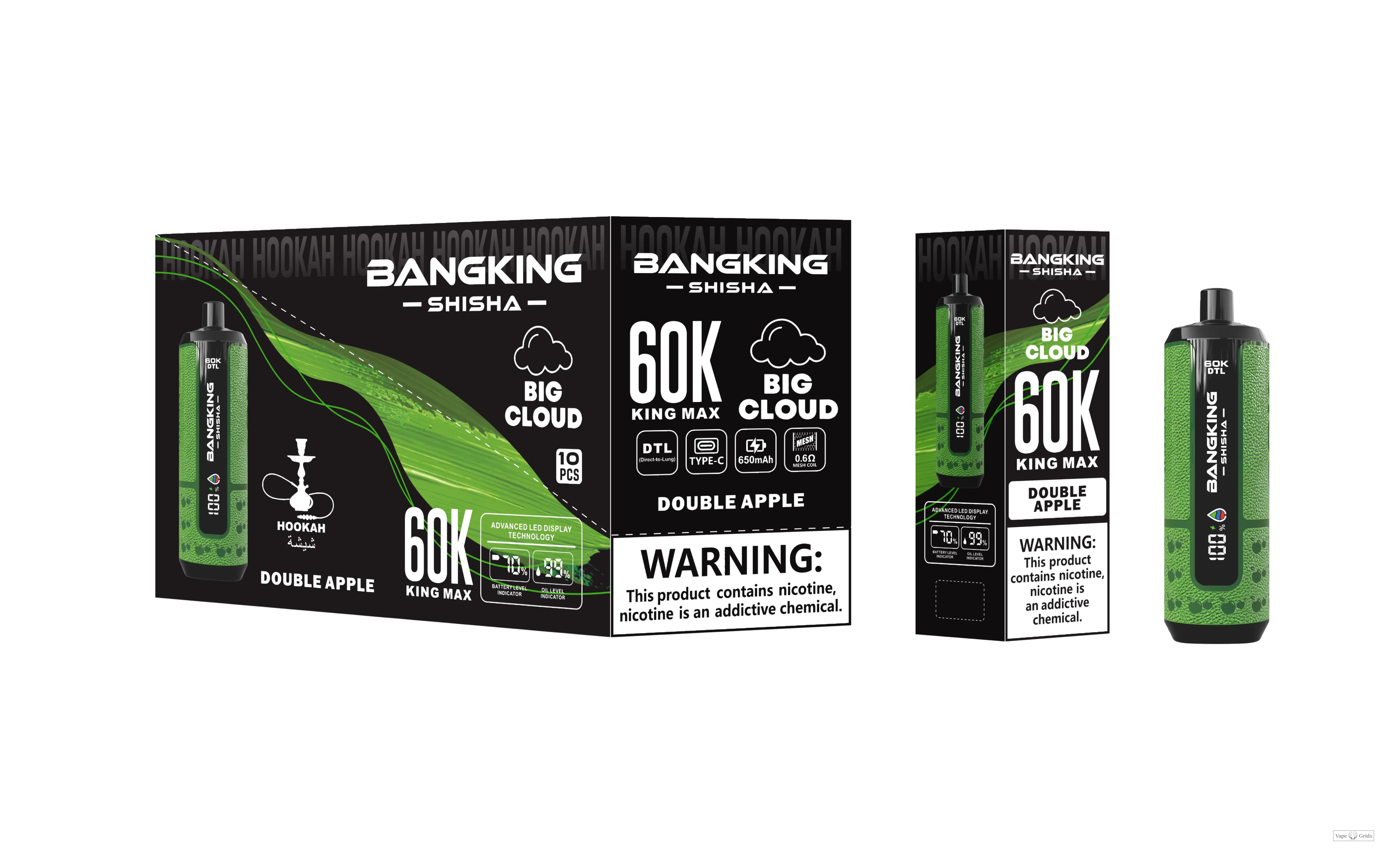 Bang King Shisha 60000 60K Trekjes Display Wegwerp vape - image 14