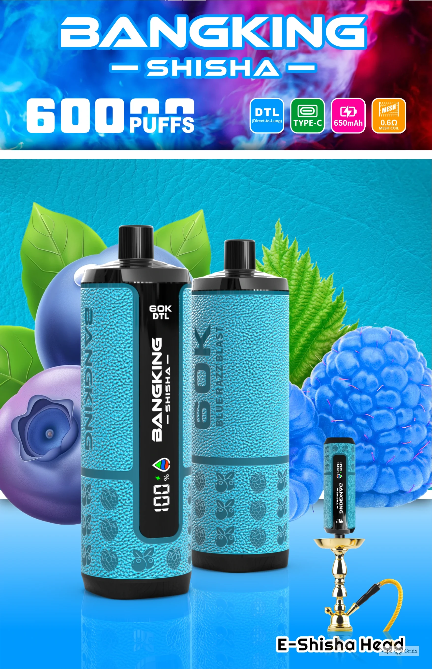 Bang King Shisha 60000 60K Trekjes Display Wegwerp vape - image 15