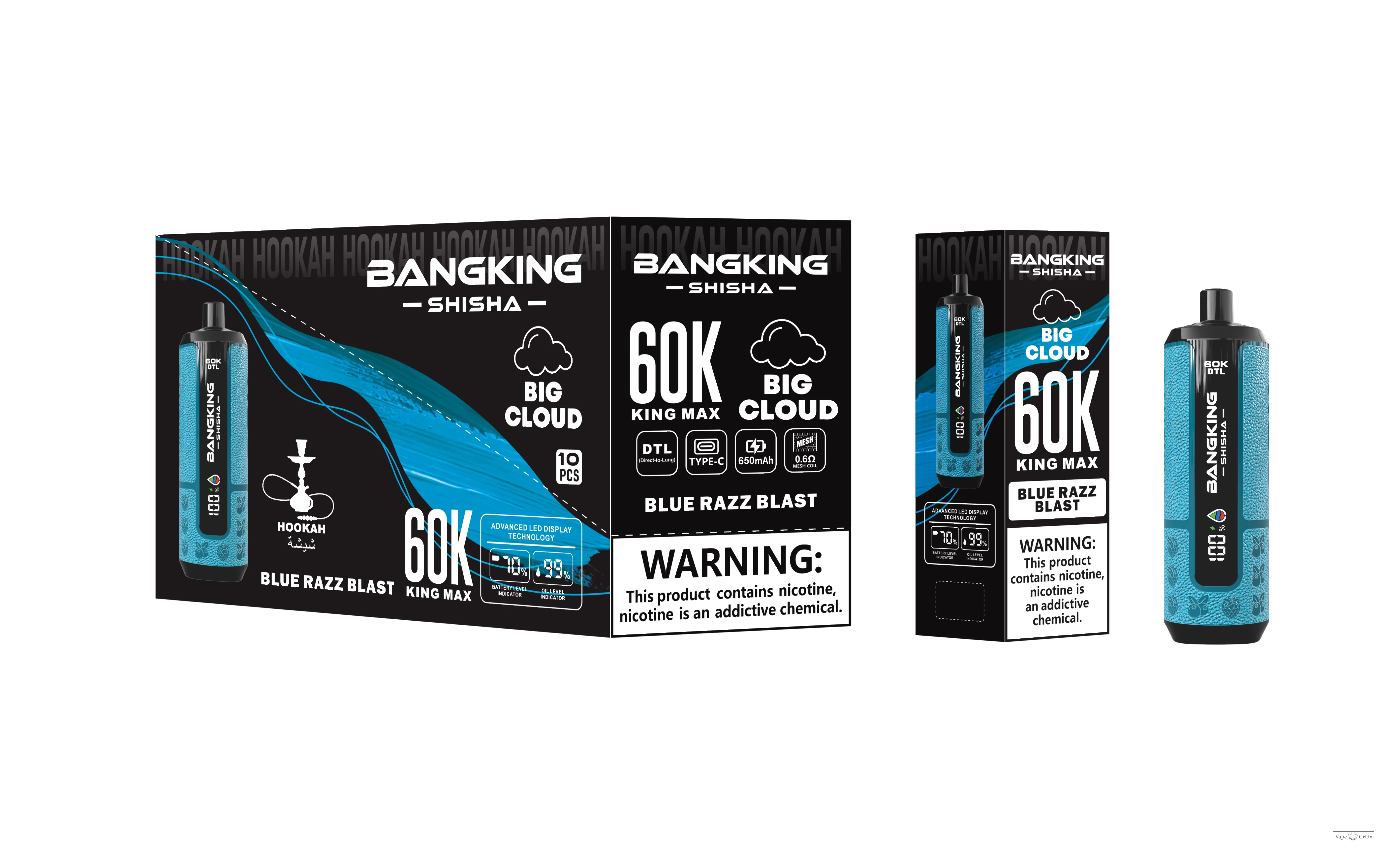 Bang King Shisha 60000 60K Trekjes Display Wegwerp vape - image 5
