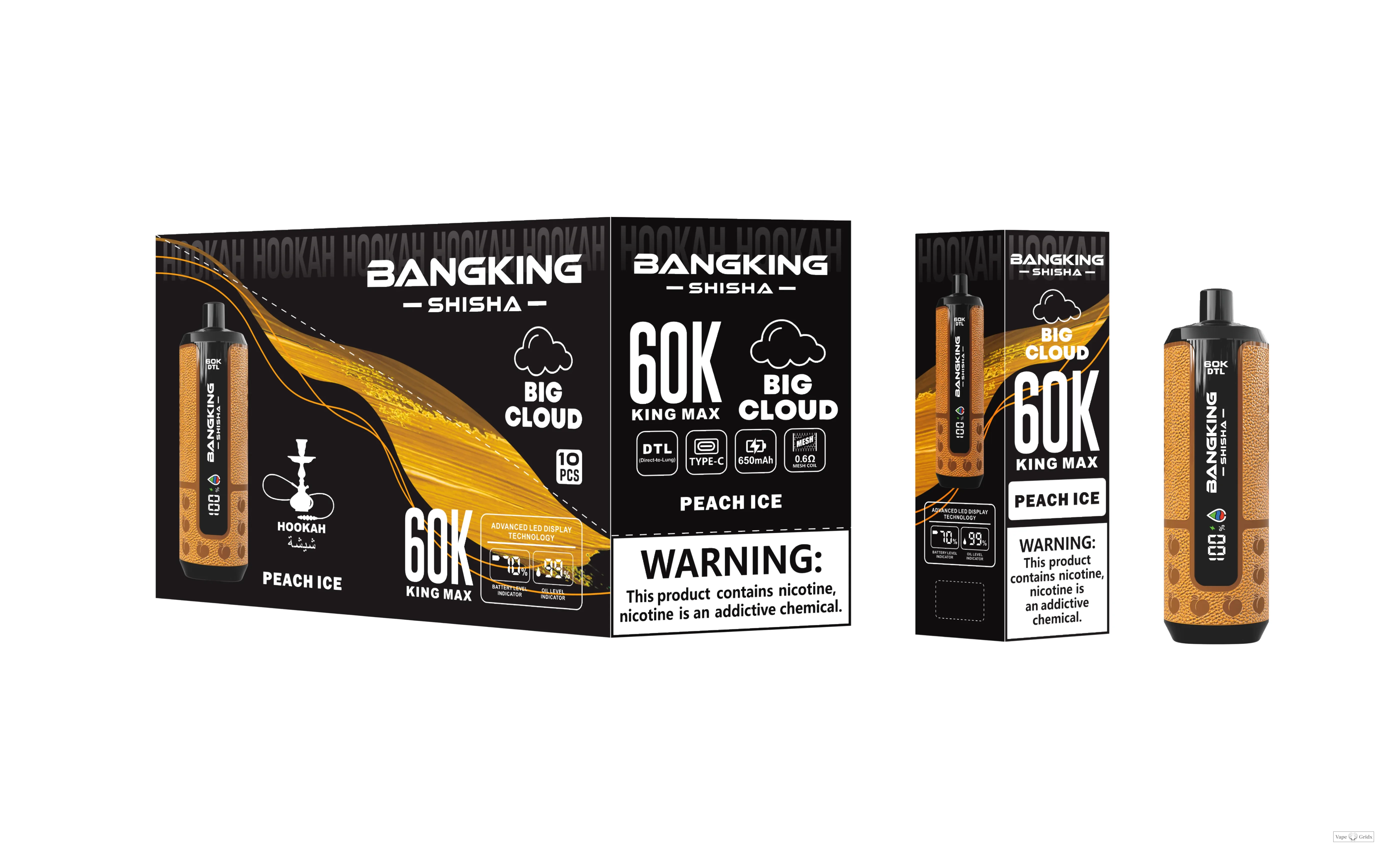 Bang King Shisha 60000 60K Trekjes Display Wegwerp vape - image 8