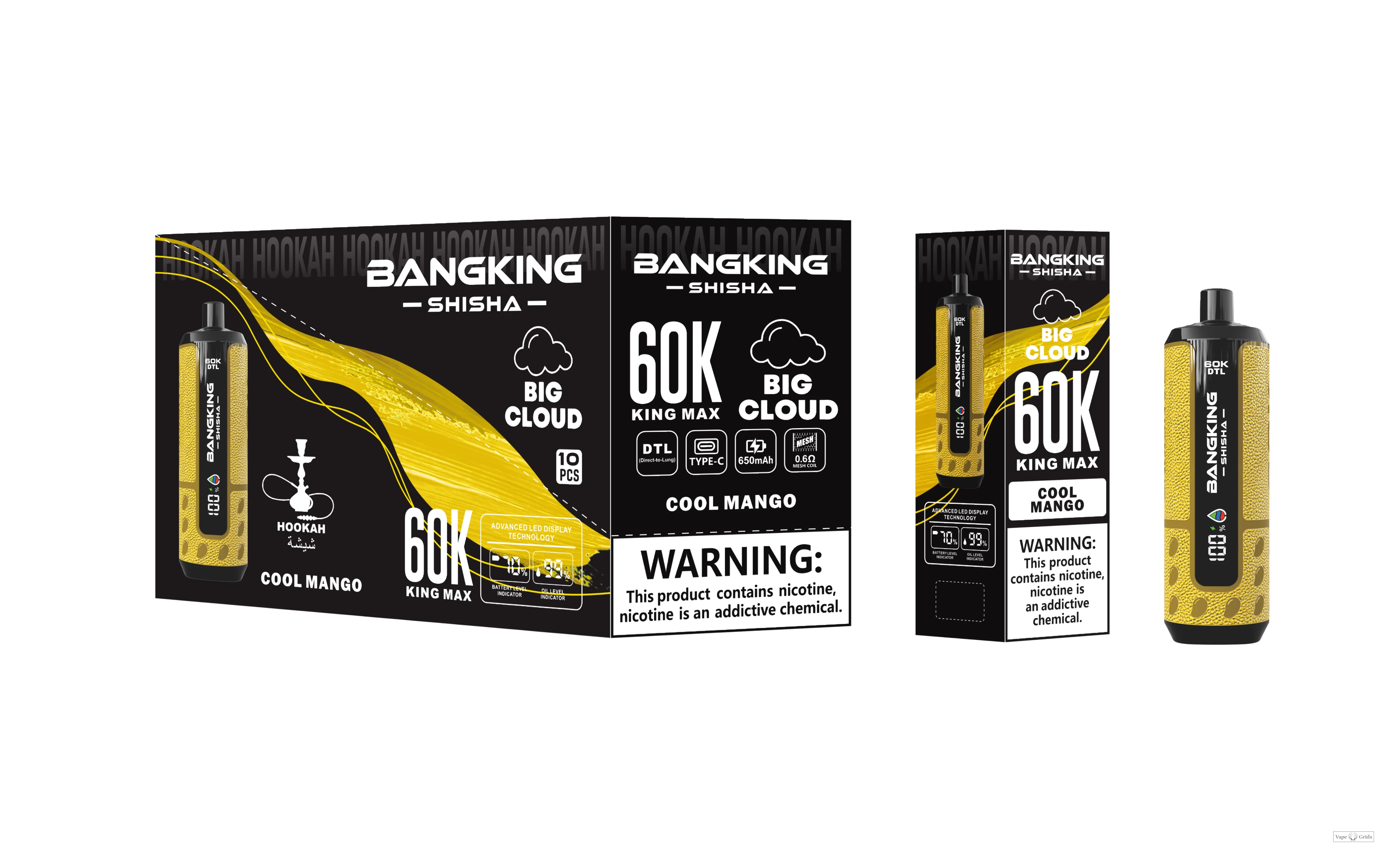 Bang King Shisha 60000 60K Trekjes Display Wegwerp vape - image 10