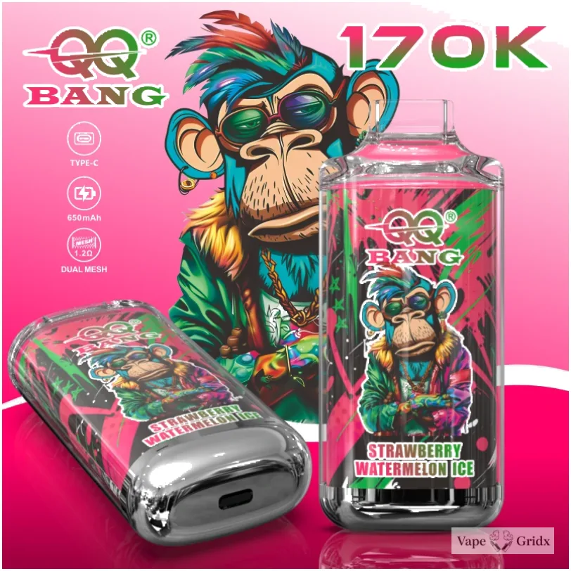 Bang QQ 170000 170K Trekjes met display Wegwerp vape