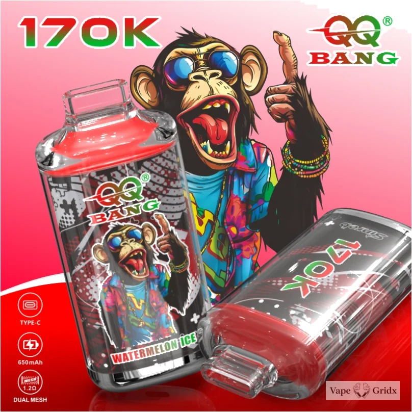 Bang QQ 170000 170K Trekjes met display Wegwerp vape - image 11