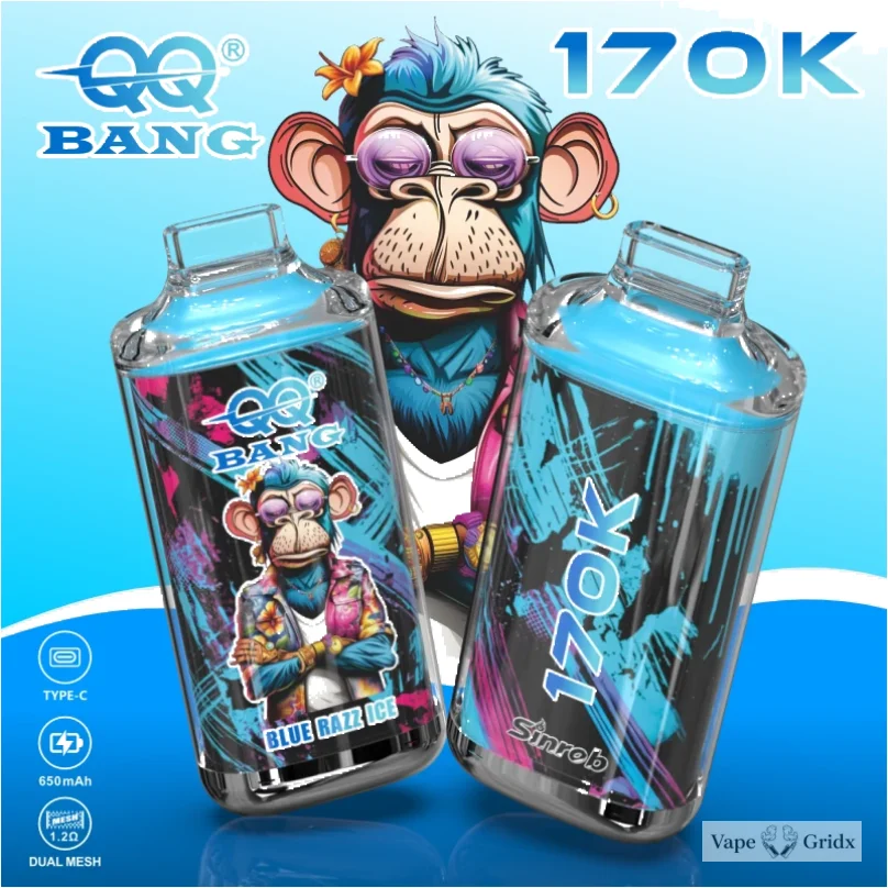 Bang QQ 170000 170K Trekjes met display Wegwerp vape - image 3