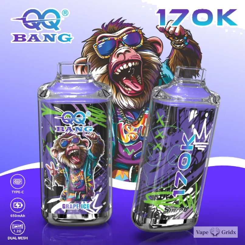 Bang QQ 170000 170K Trekjes met display Wegwerp vape - image 4