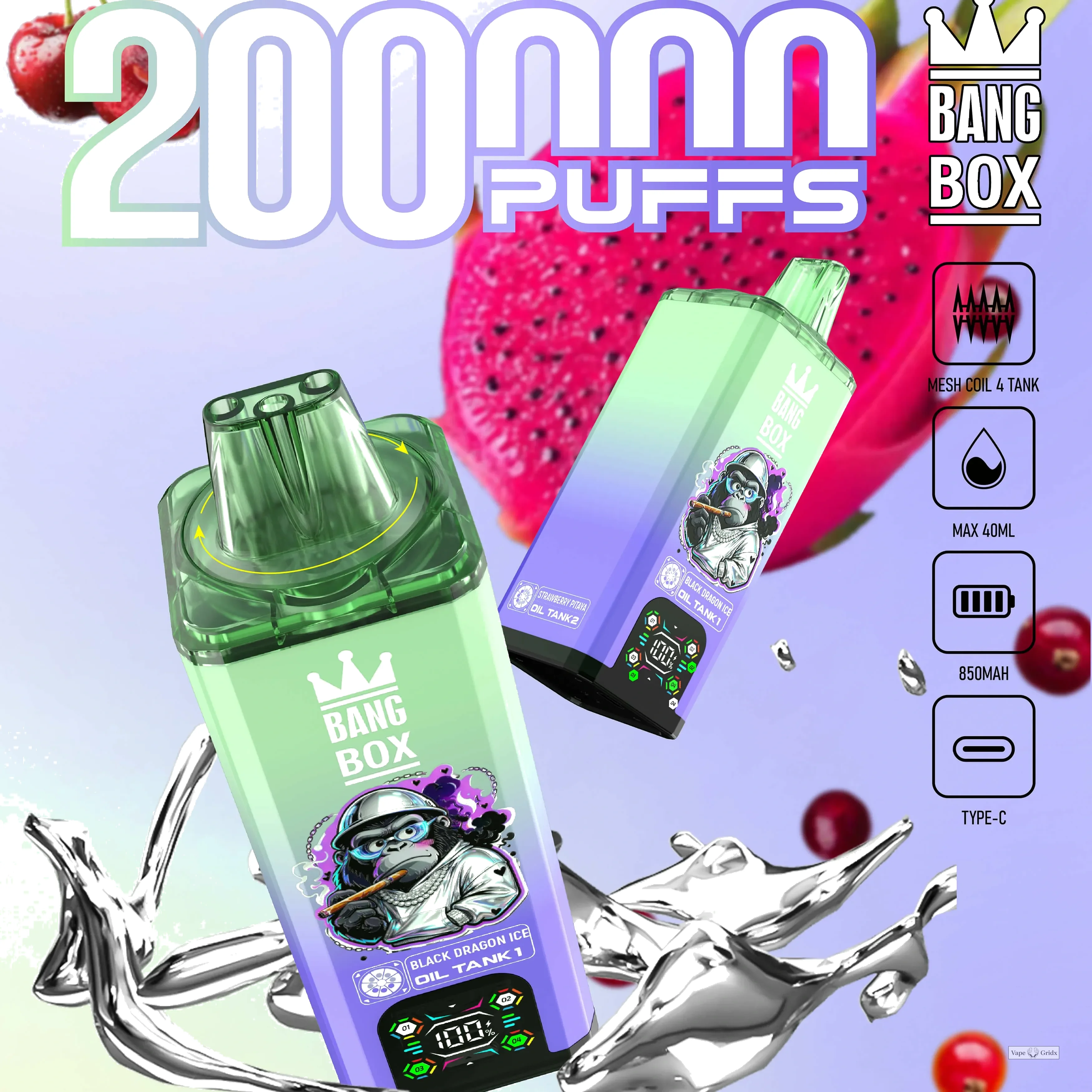 BANG BOX 200000 200K Trekjes 8-in-1 Wegwerp vape - image 2