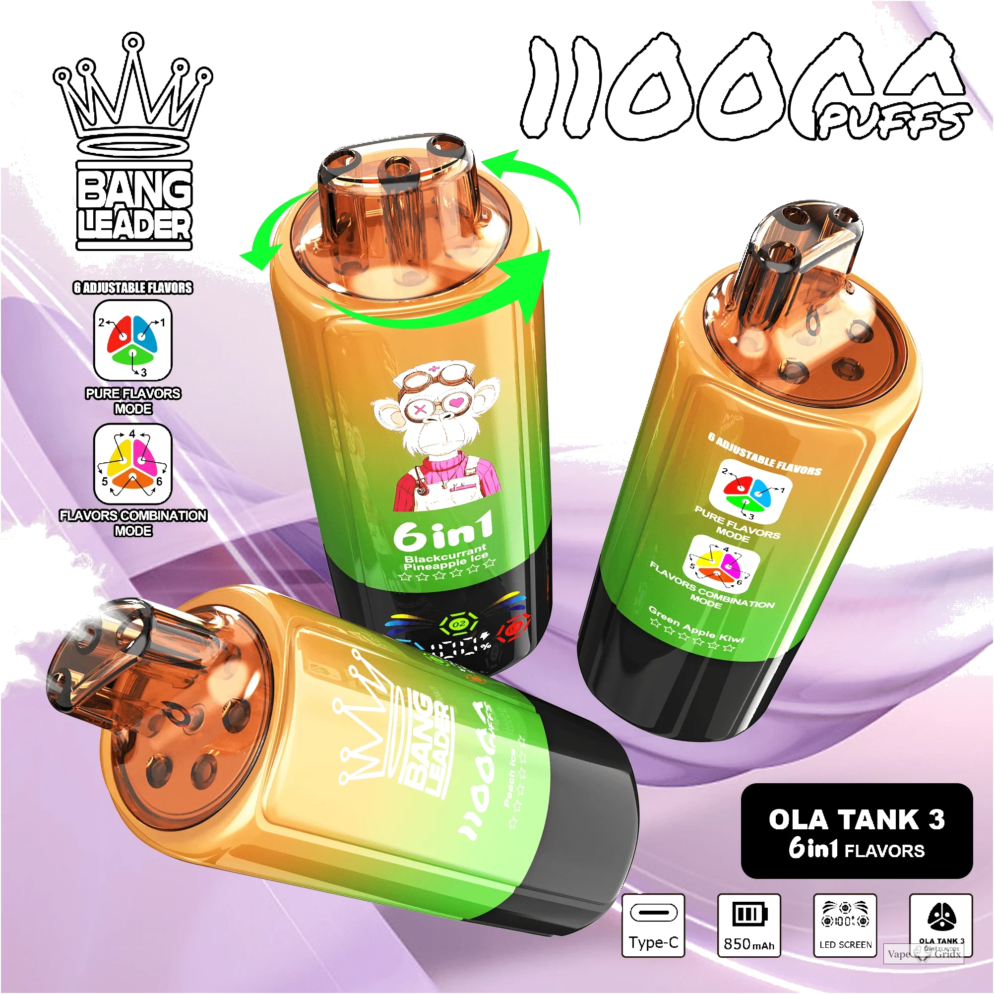 Bang Leader 110000 110K Trekjes 6-in-1 Wegwerp vape - image 9