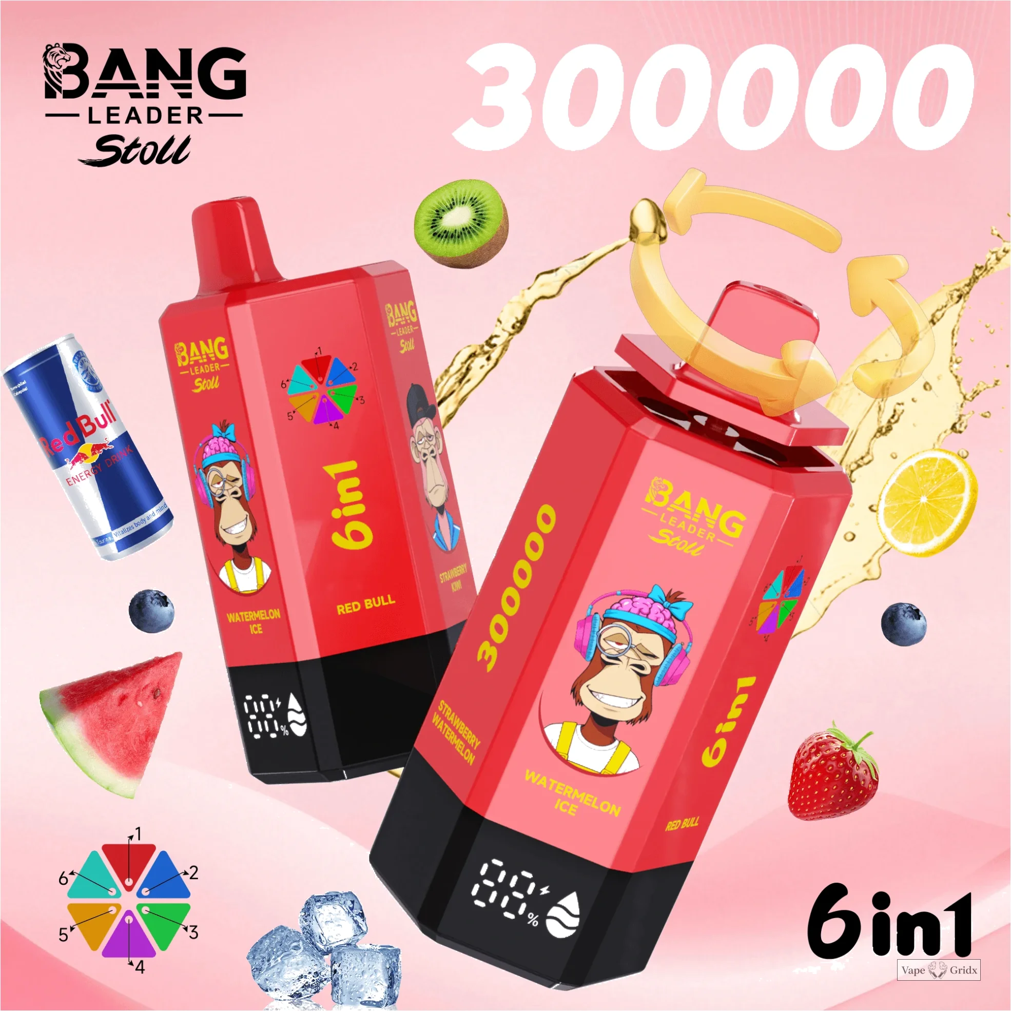 Bang Leader 300000 300K Trekjes 6-in-1 Wegwerp vape - image 2