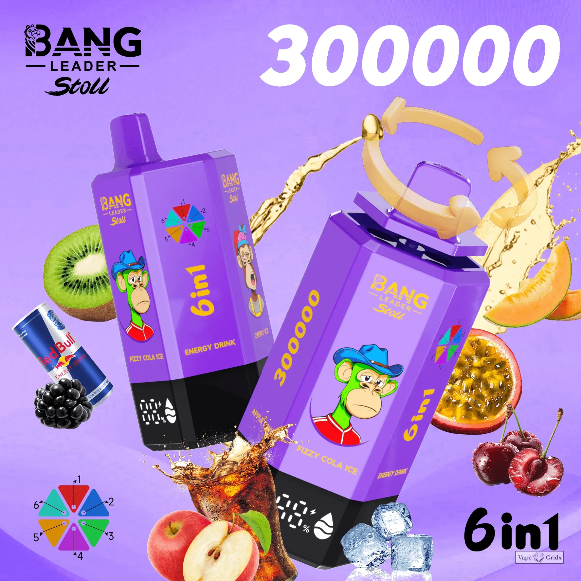 Bang Leader 300000 300K Trekjes 6-in-1 Wegwerp vape - image 11