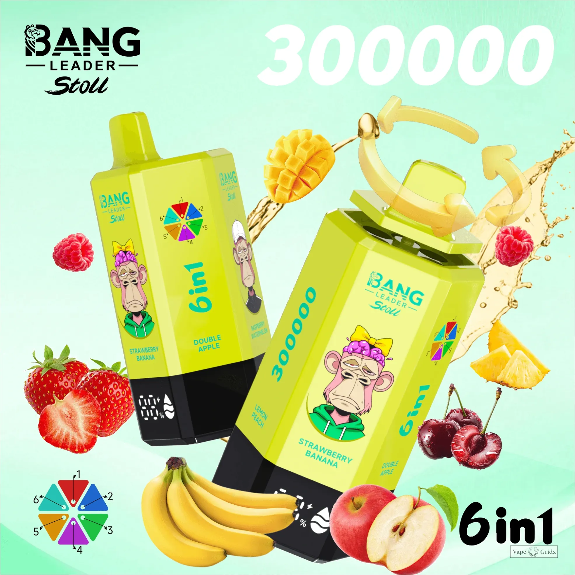Bang Leader 300000 300K Trekjes 6-in-1 Wegwerp vape - image 6