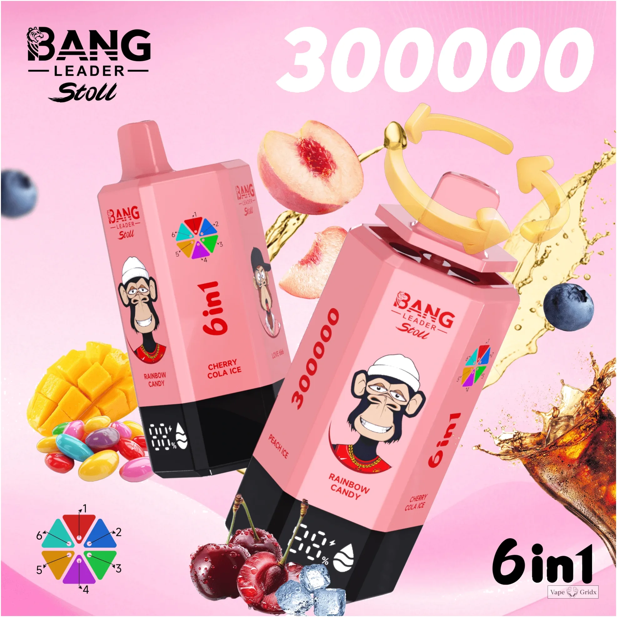 Bang Leader 300000 300K Trekjes 6-in-1 Wegwerp vape - image 8