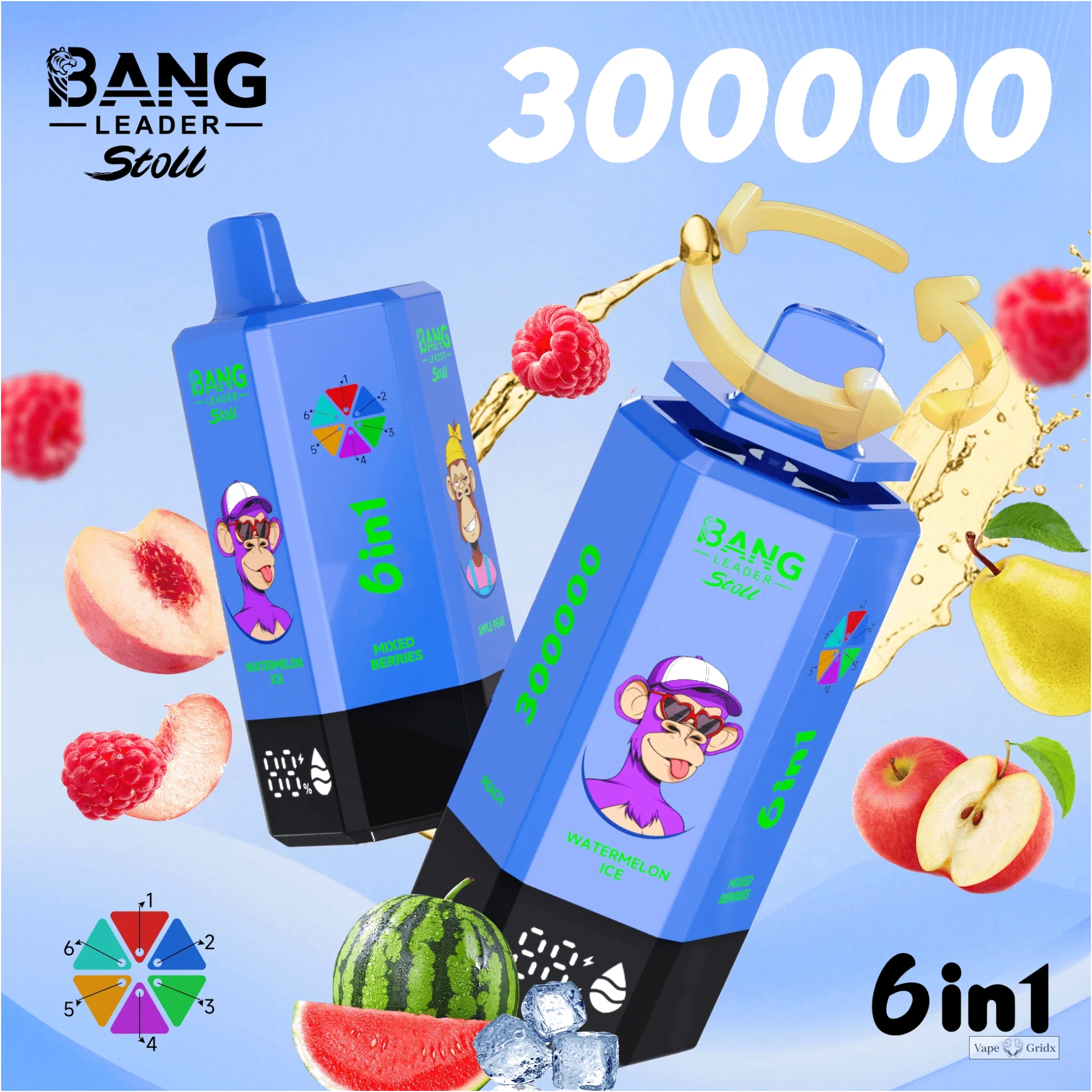 Bang Leader 300000 300K Trekjes 6-in-1 Wegwerp vape - image 9