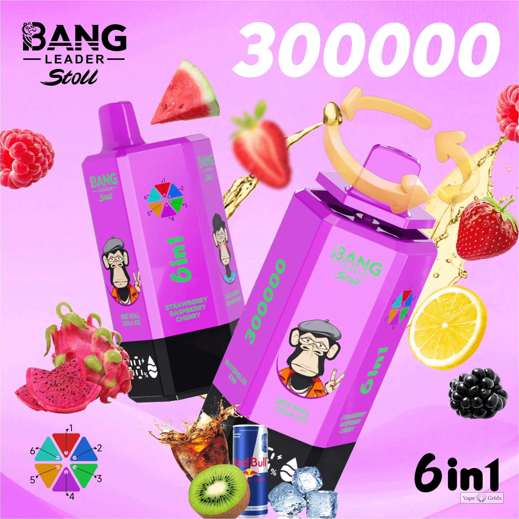 Bang Leader 300000 300K Trekjes 6-in-1 Wegwerp vape - image 10