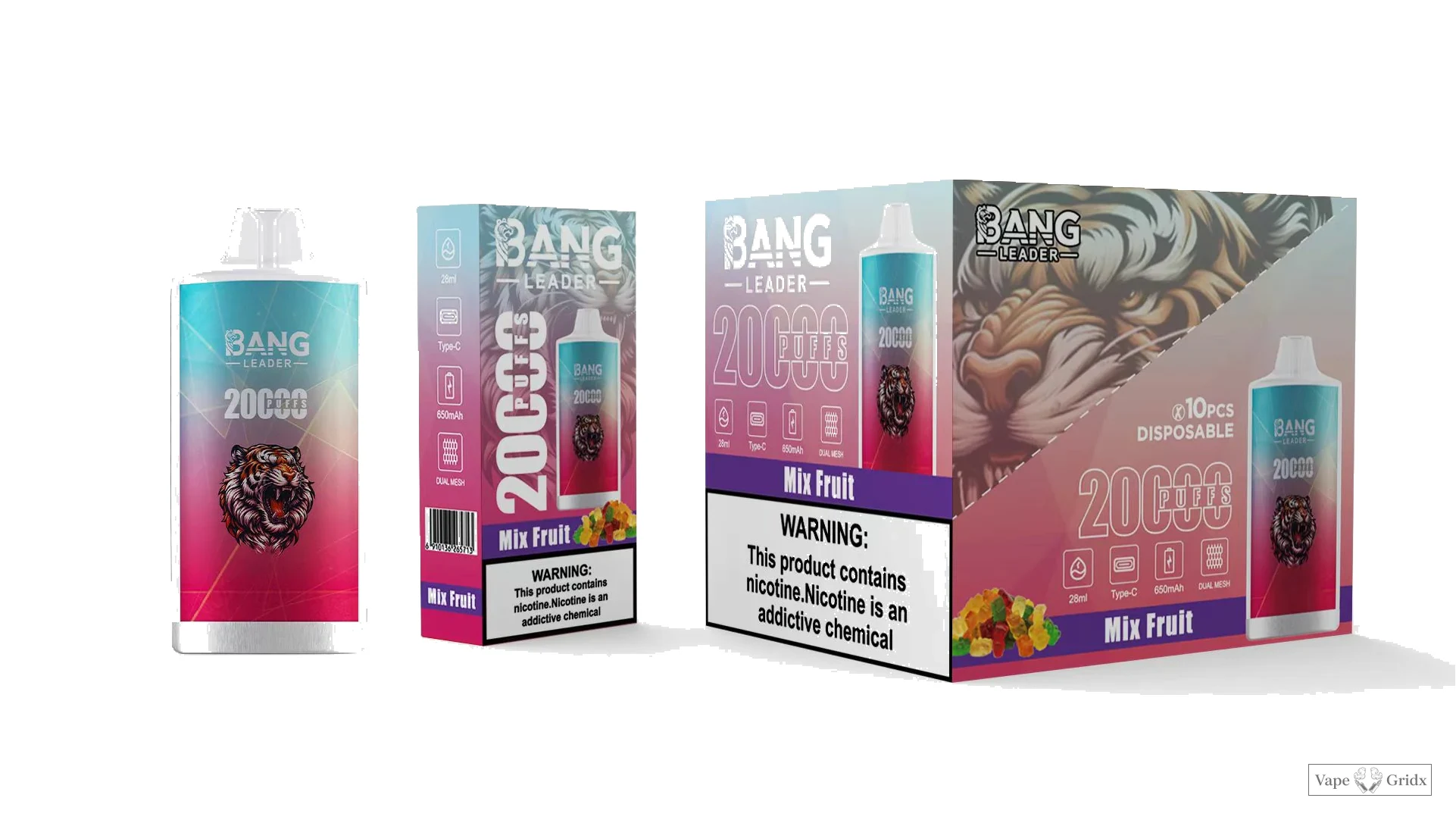 Bang Leader 20000 20K Trekjes Mesh Coil Wegwerp vape - image 11